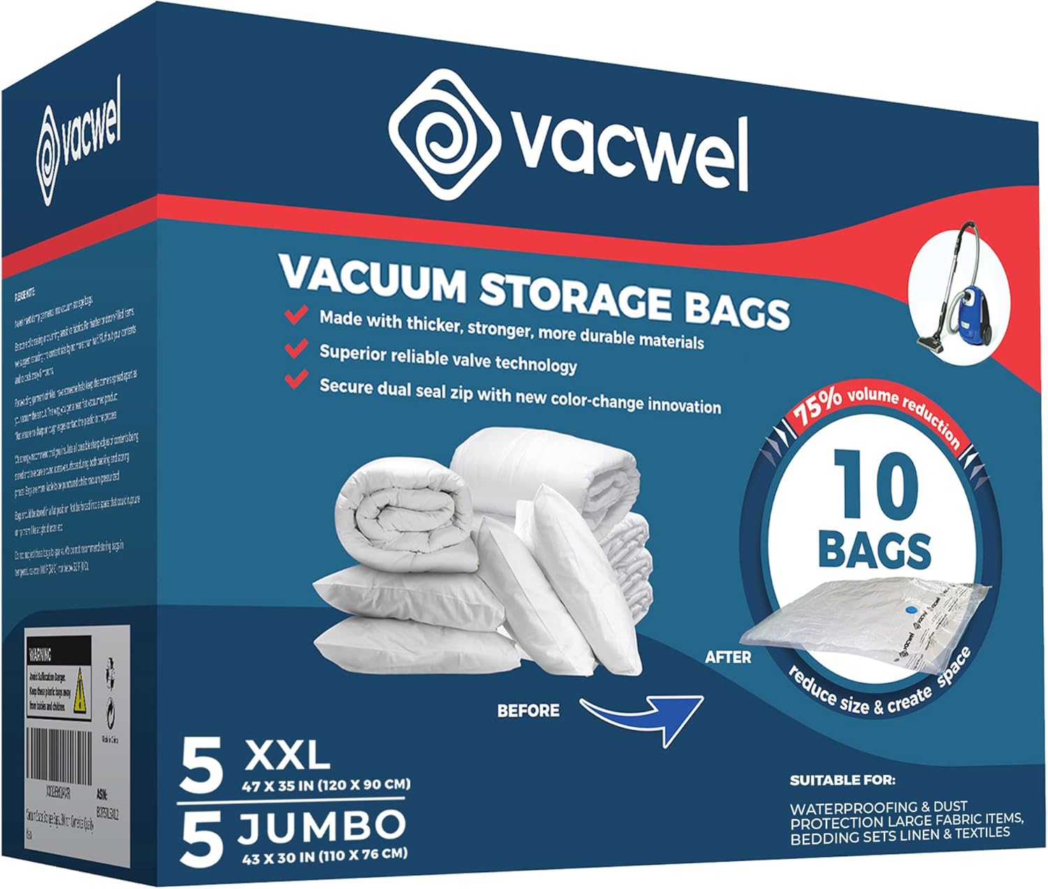 Vacuum Storage Bags for Bedding Storage