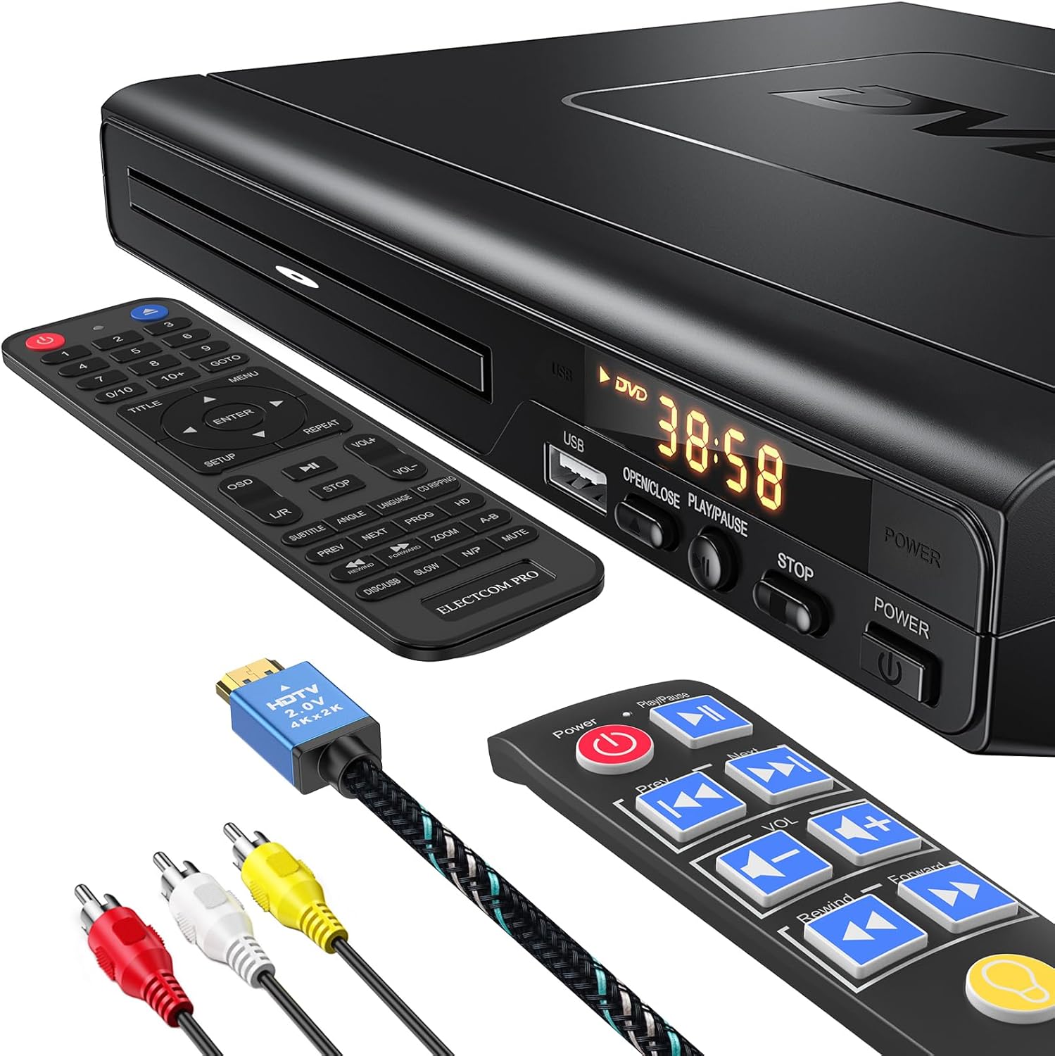 DVD Player with HDMI All Region Simple CD Player