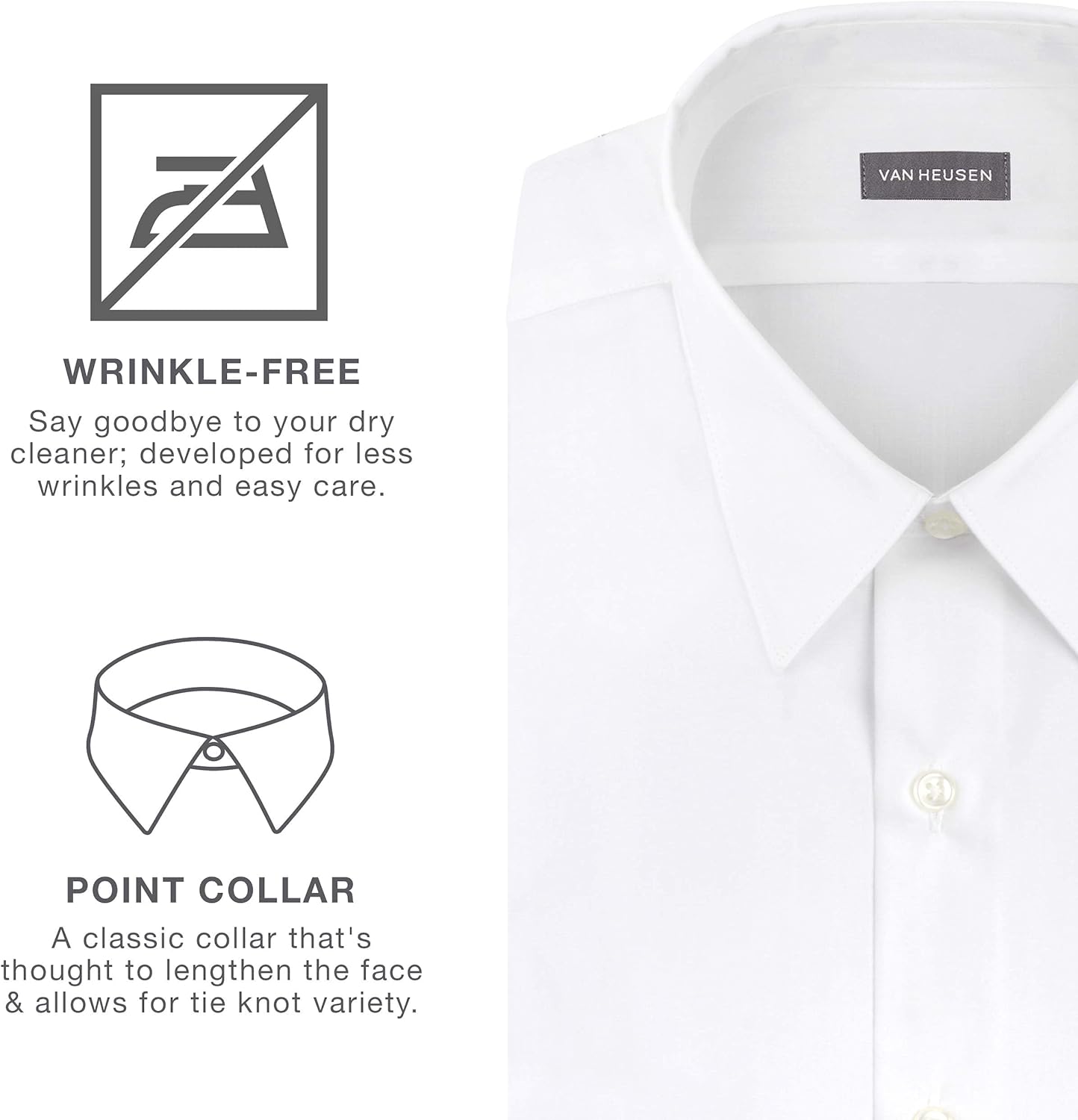 Van Heusen Men's Regular Fit Dress Shirt