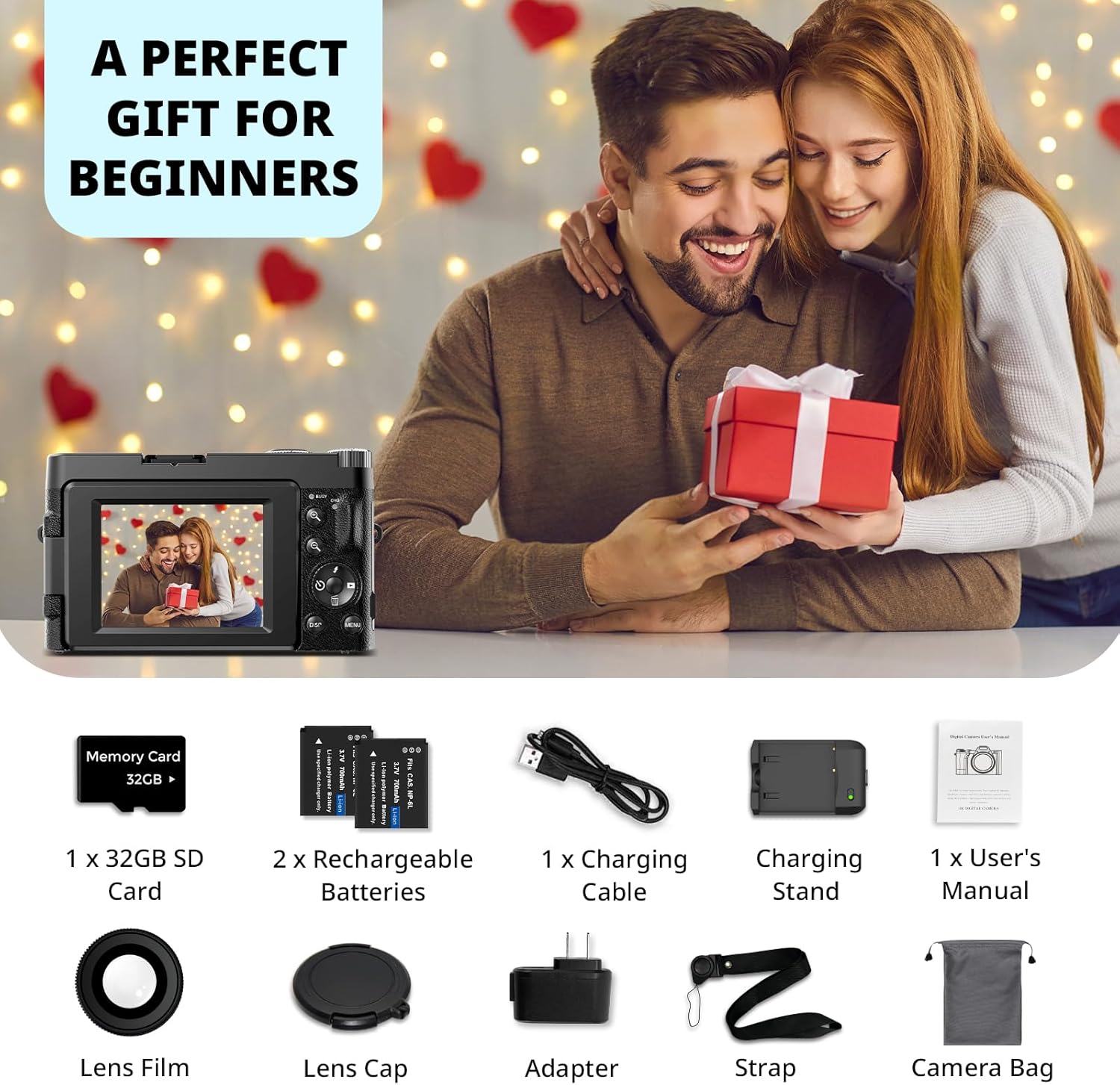 4K Digital Camera 48MP Vlogging Camera