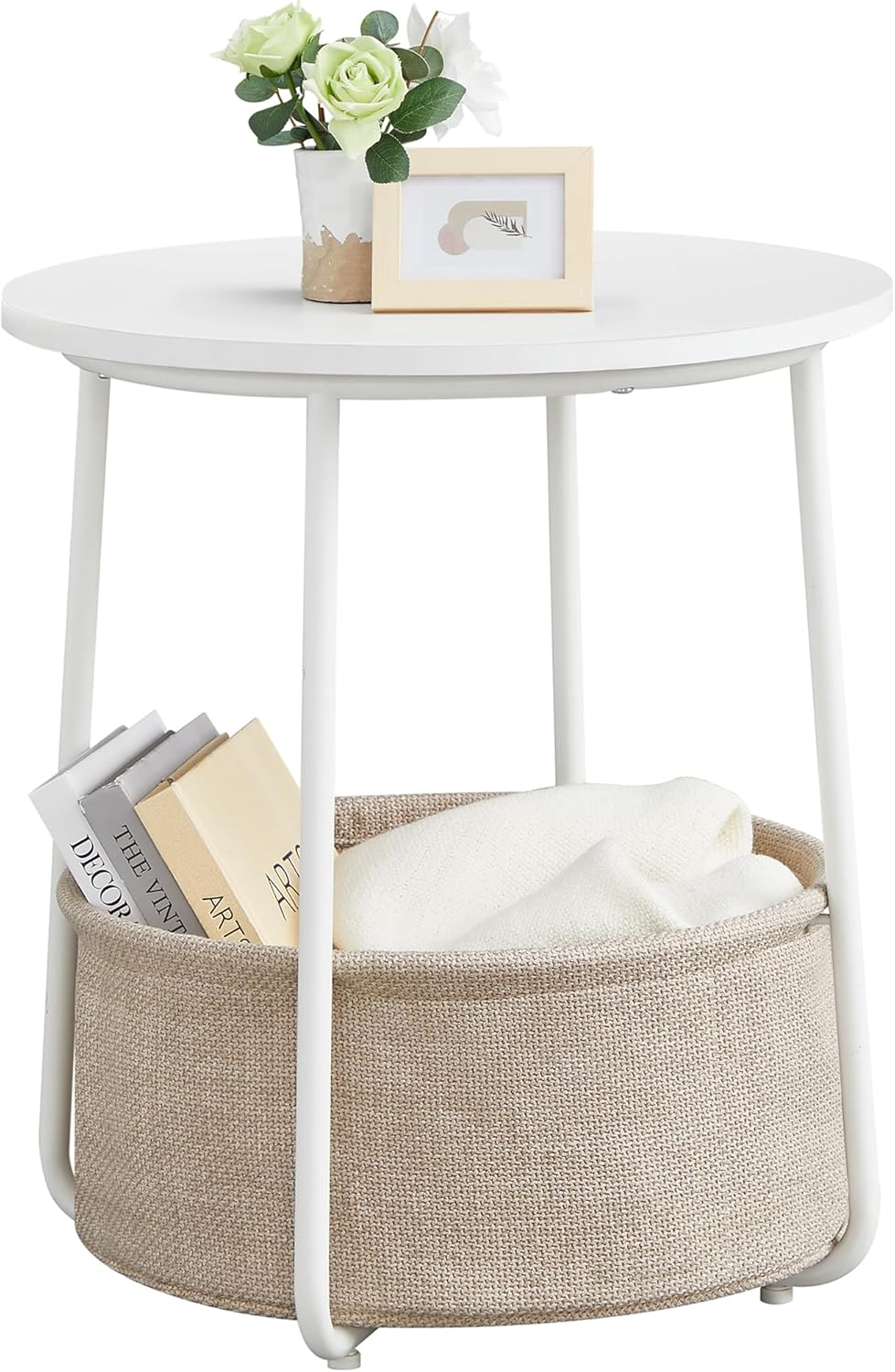 VASAGLE LILEA Collection Small Round Side End Table