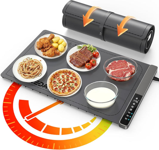 Food Warming Mat with 3-Zone Heating Mode