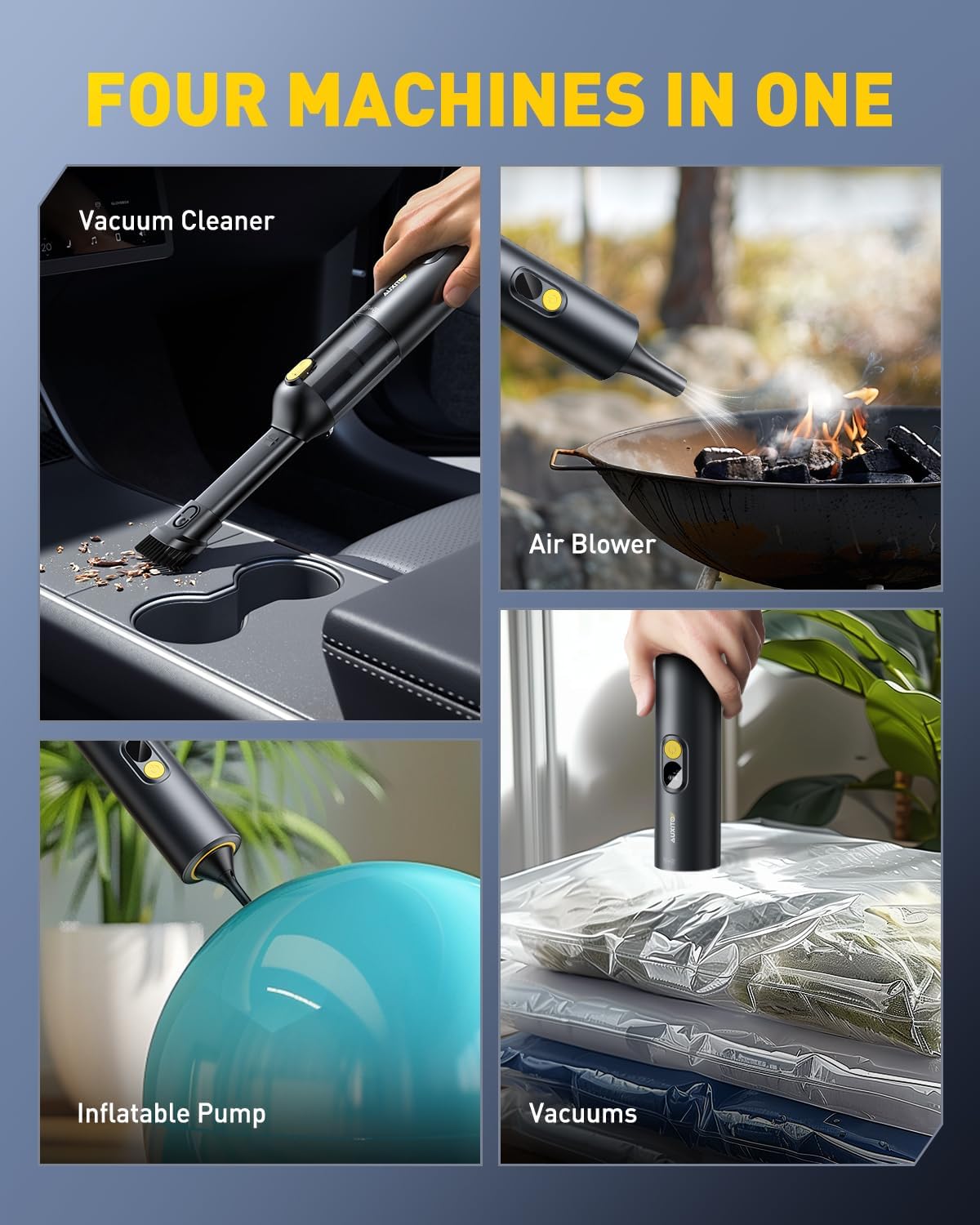 AUXITO Car Vacuum Portable Cordless Suction