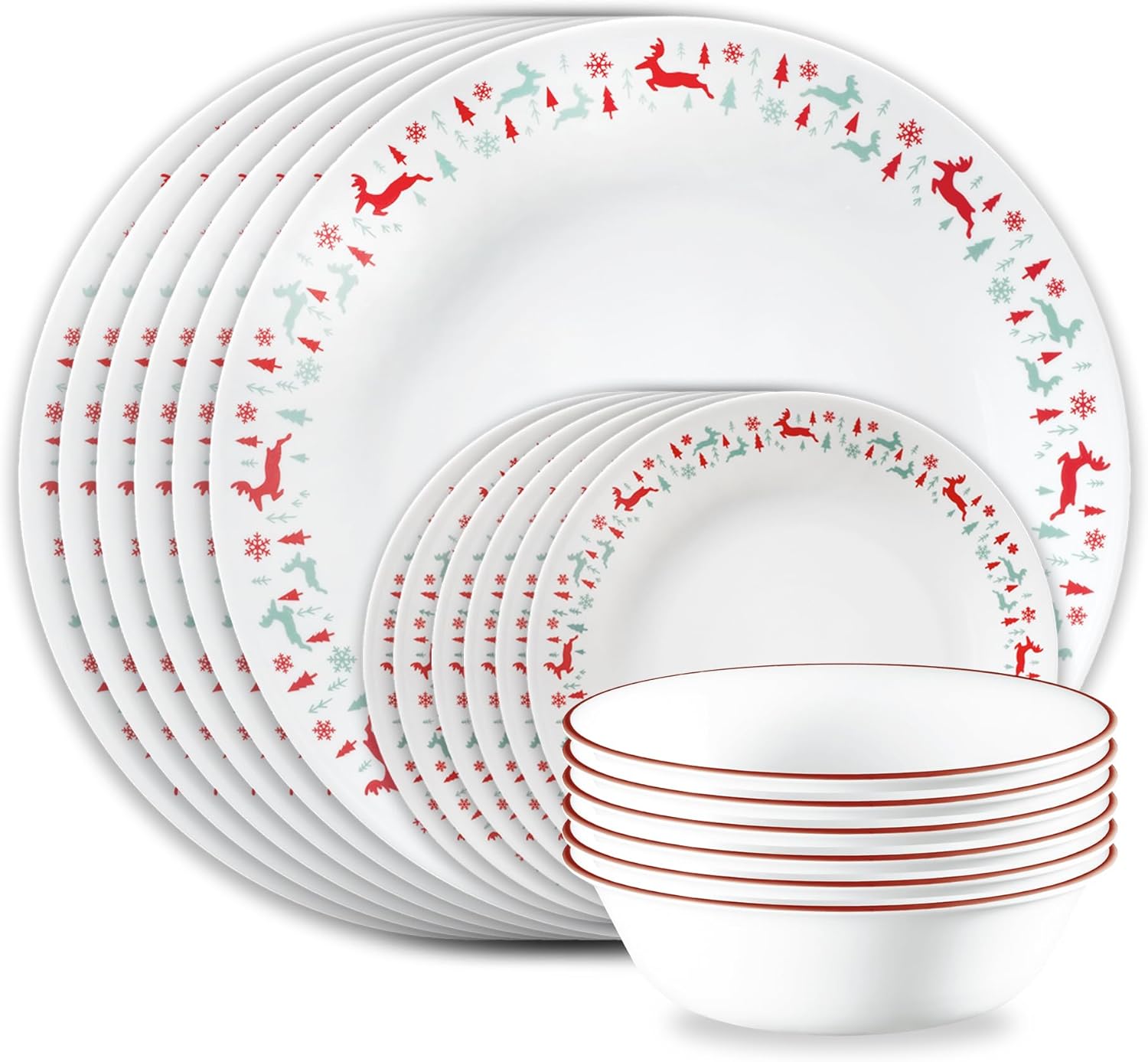 Corelle Vitrelle 18-Piece Service for 6 Dinnerware Set