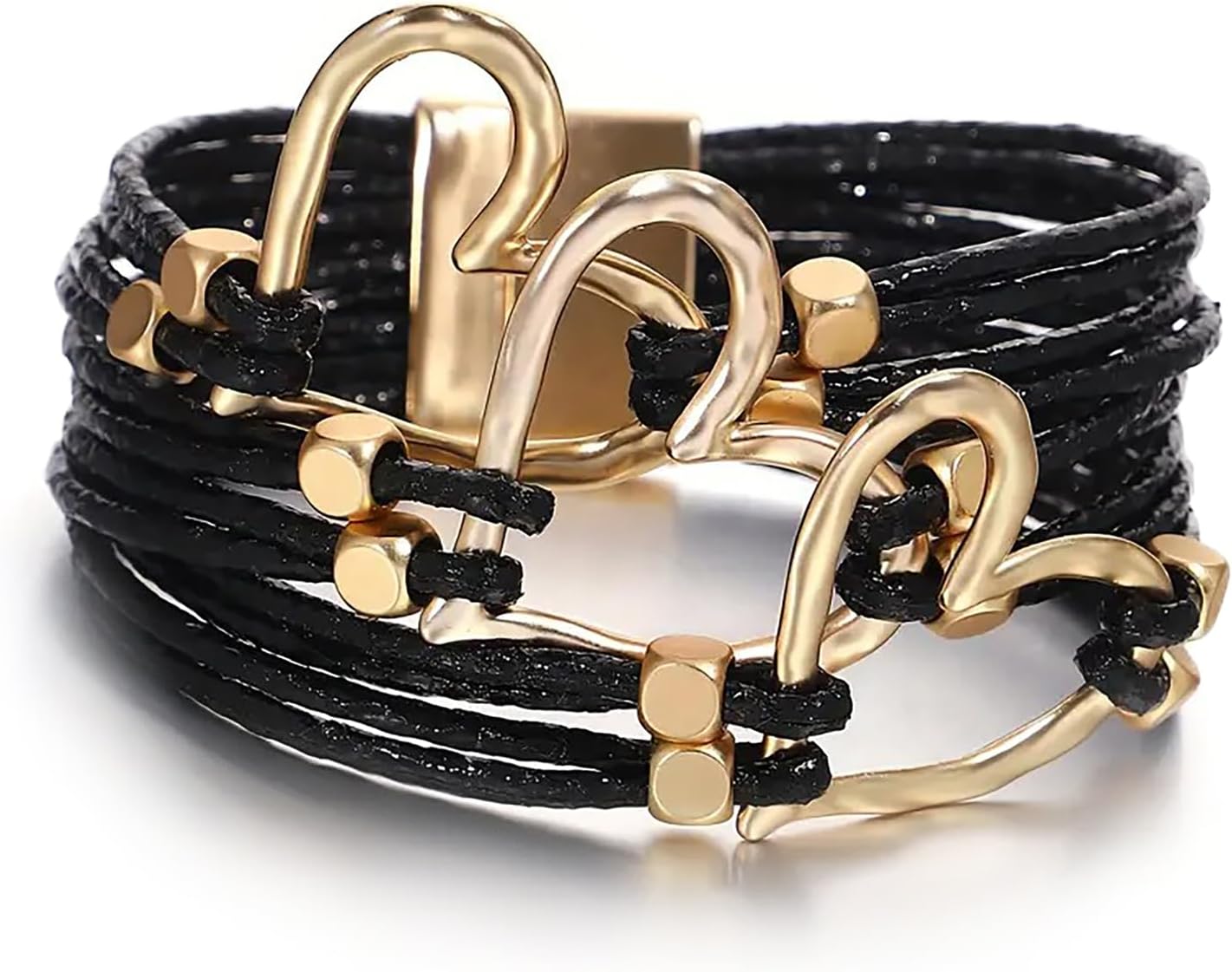 Fesciory Boho Leather Wrap Bracelet Women