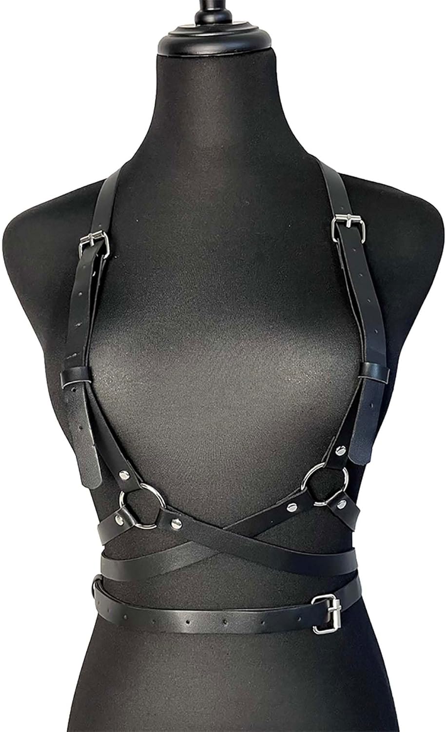 Women’s Punk Adjustable Waist Belt Harness