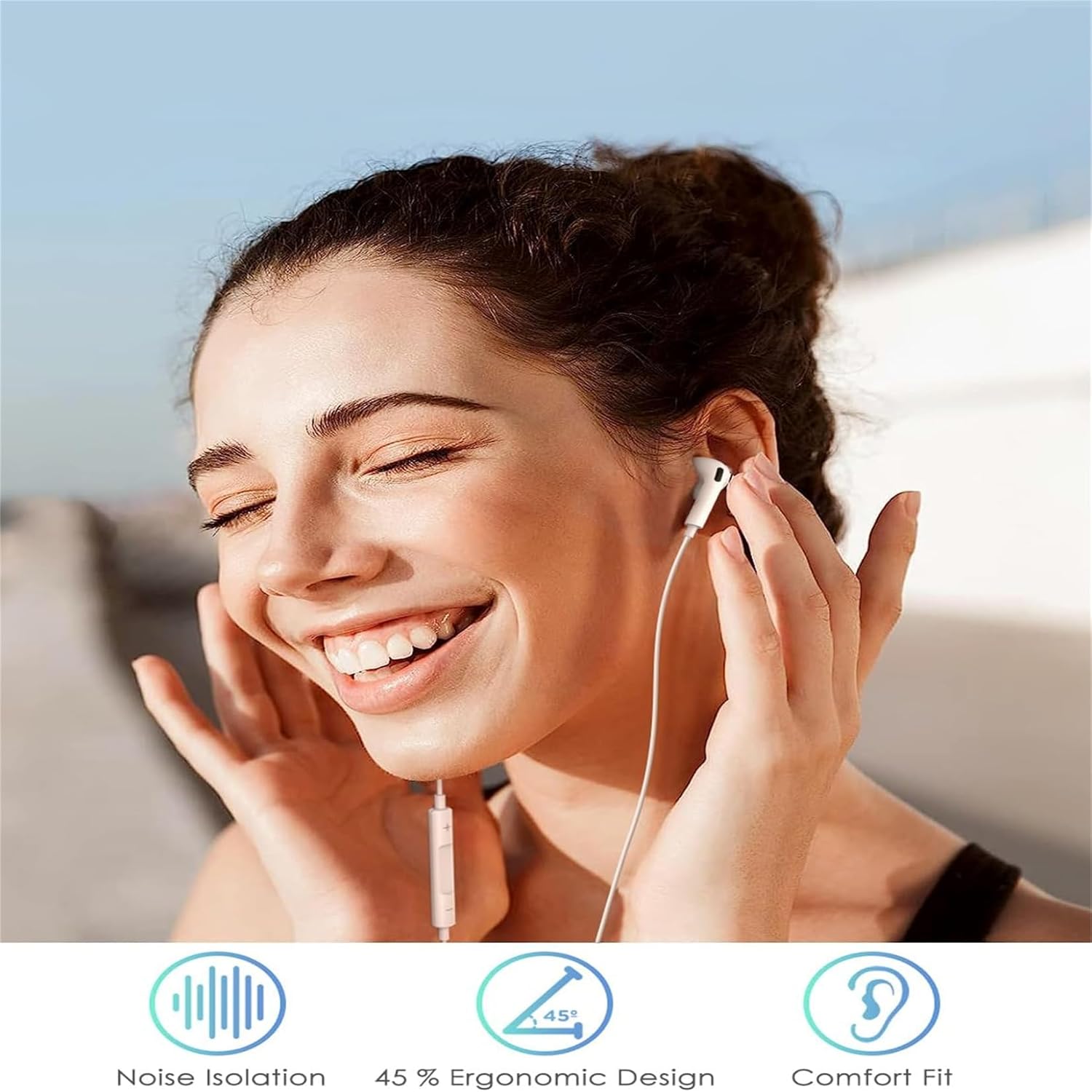 iPhone Headphones with Microphone and Controls