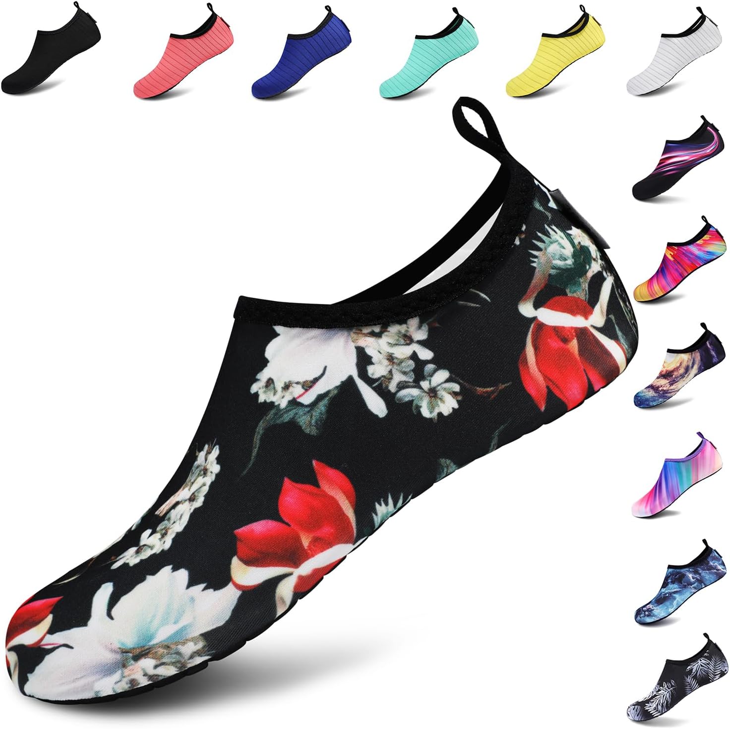 VIFUUR Water Shoes – Barefoot Quick-Dry Aqua Socks