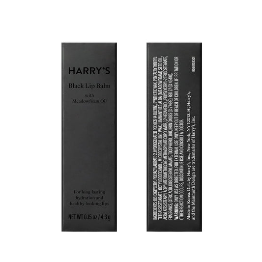Harry's Black Lip Balm for Men Hydrating Men's Lip Balm