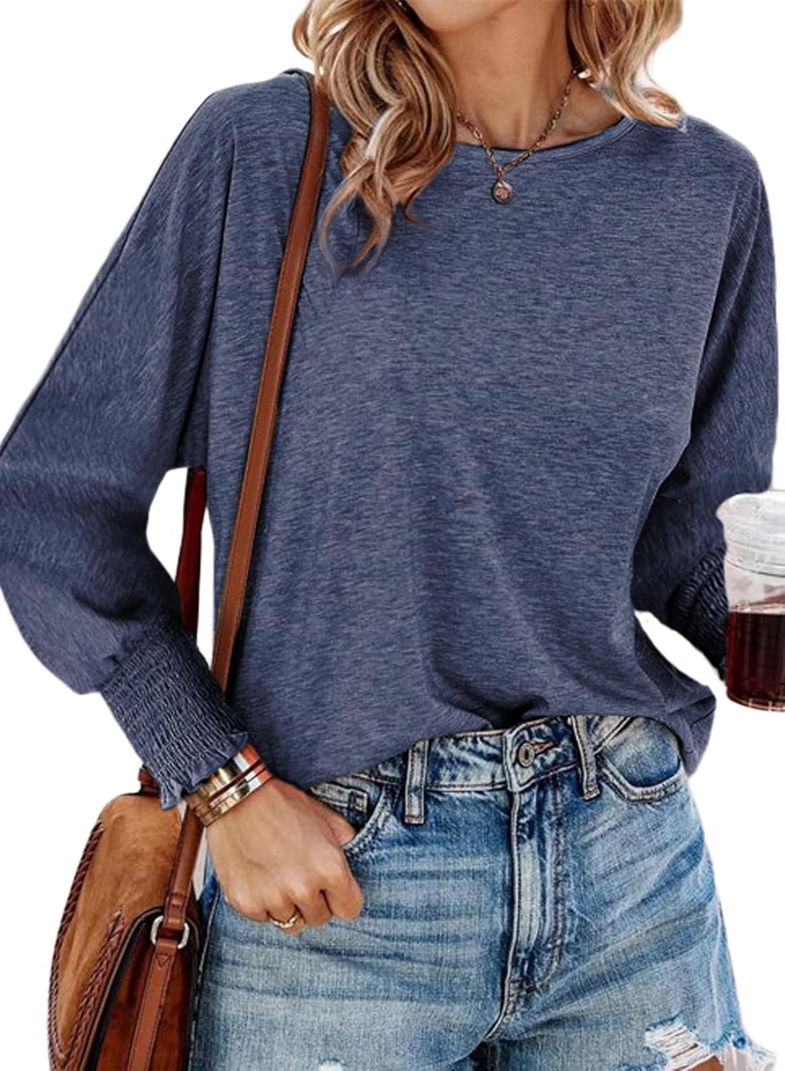 Dokotoo Womens Tops Long Sleeve Tops Shirts