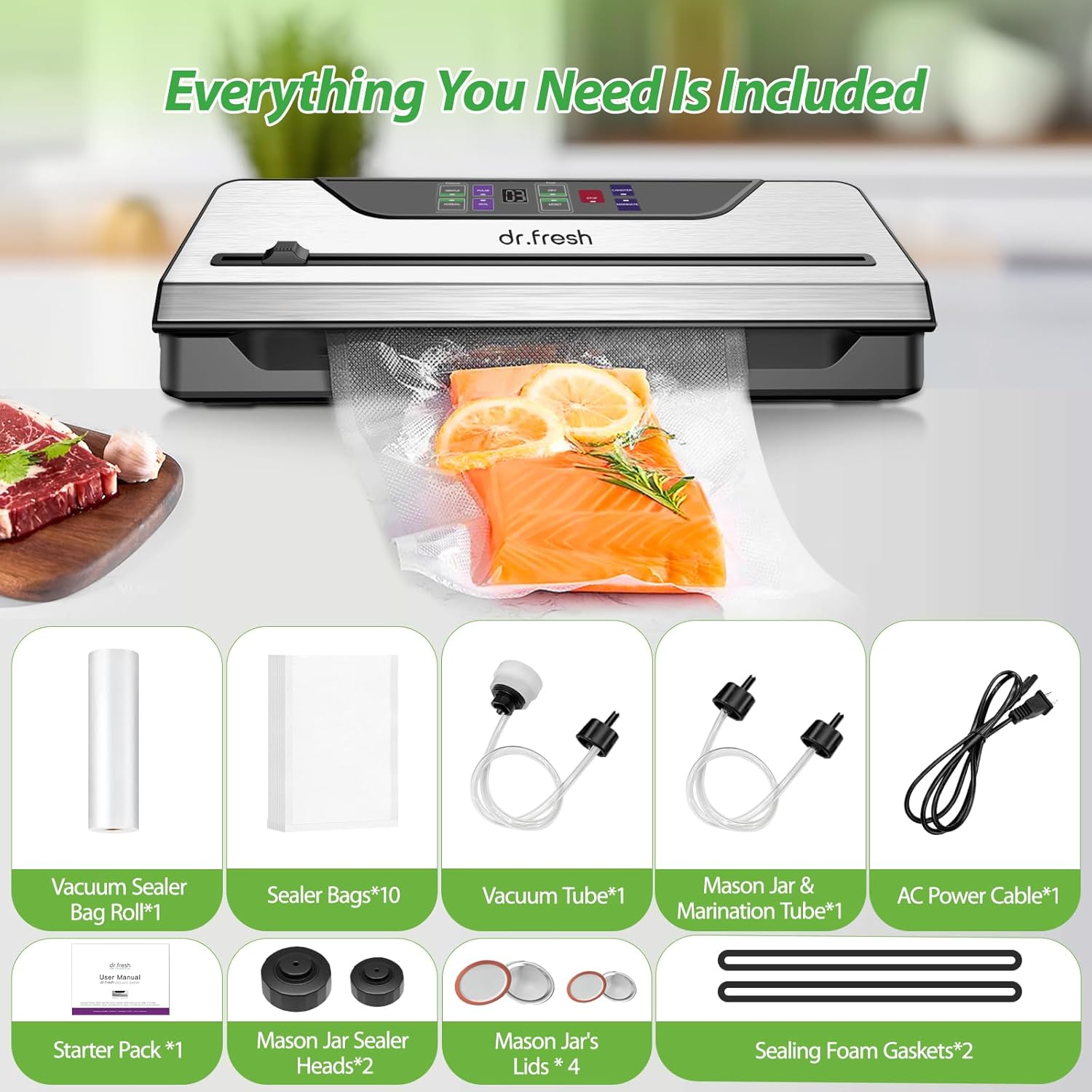 Vacuum Sealer for Food  Vacuum Sealer Machine