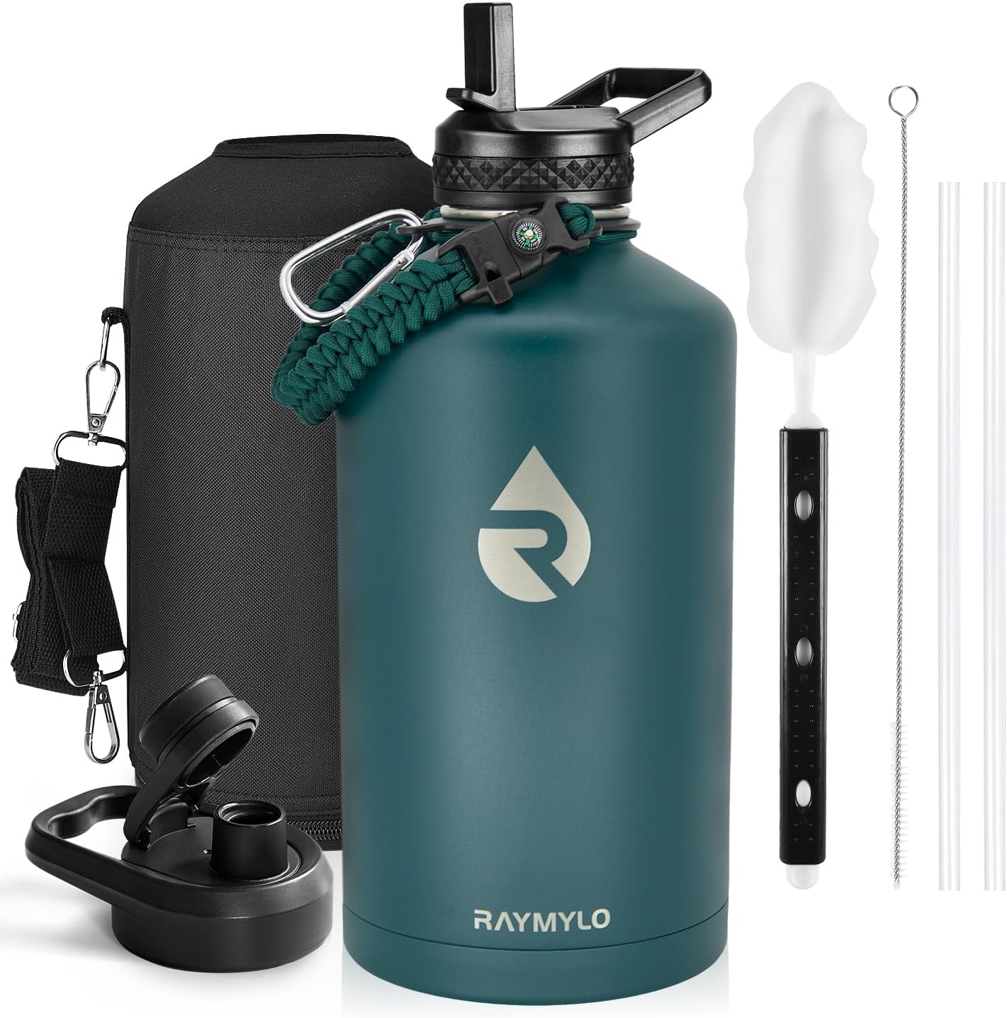 64oz Insulated Water Bottle Stainless Steel