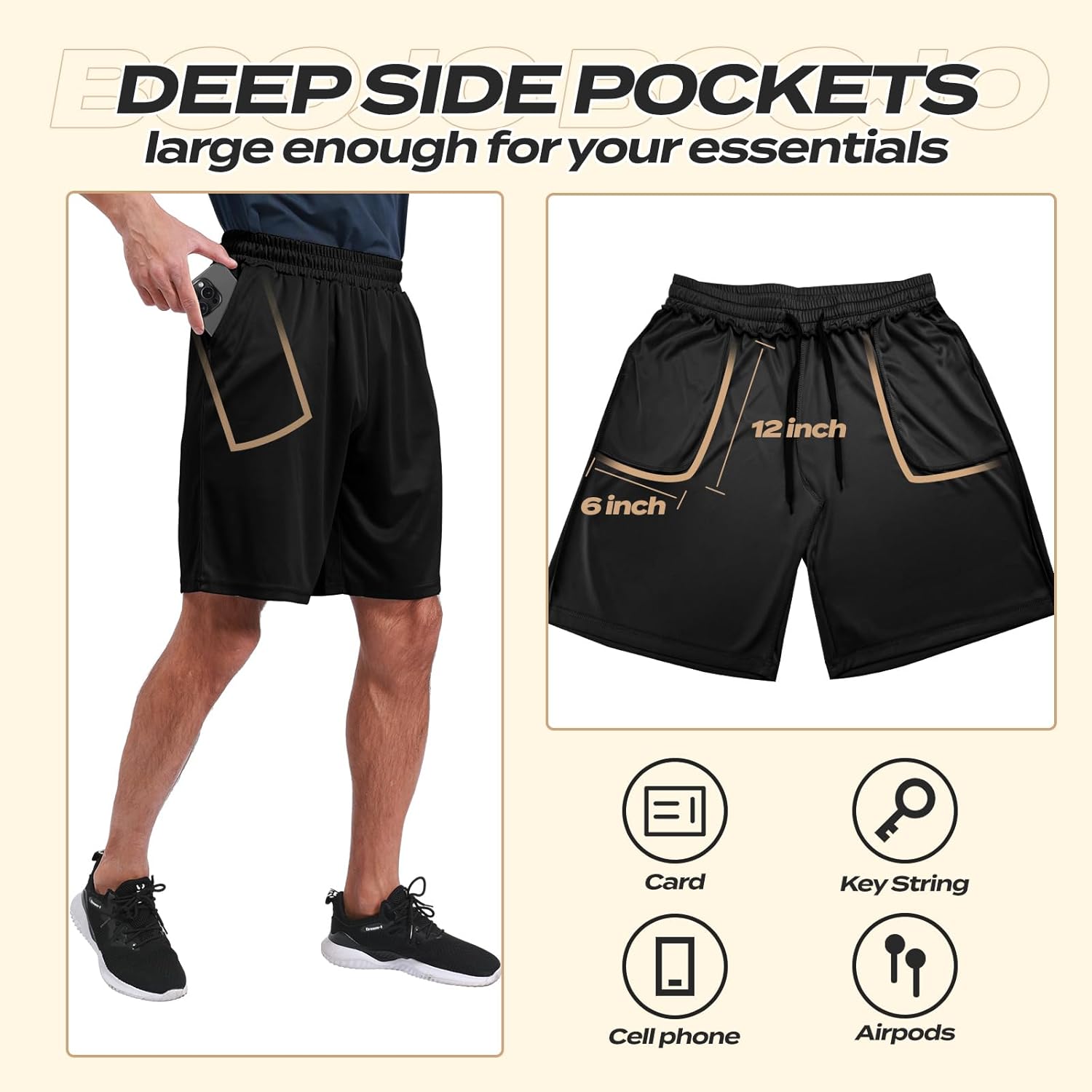 Men’s Athletic Gym Shorts Workout