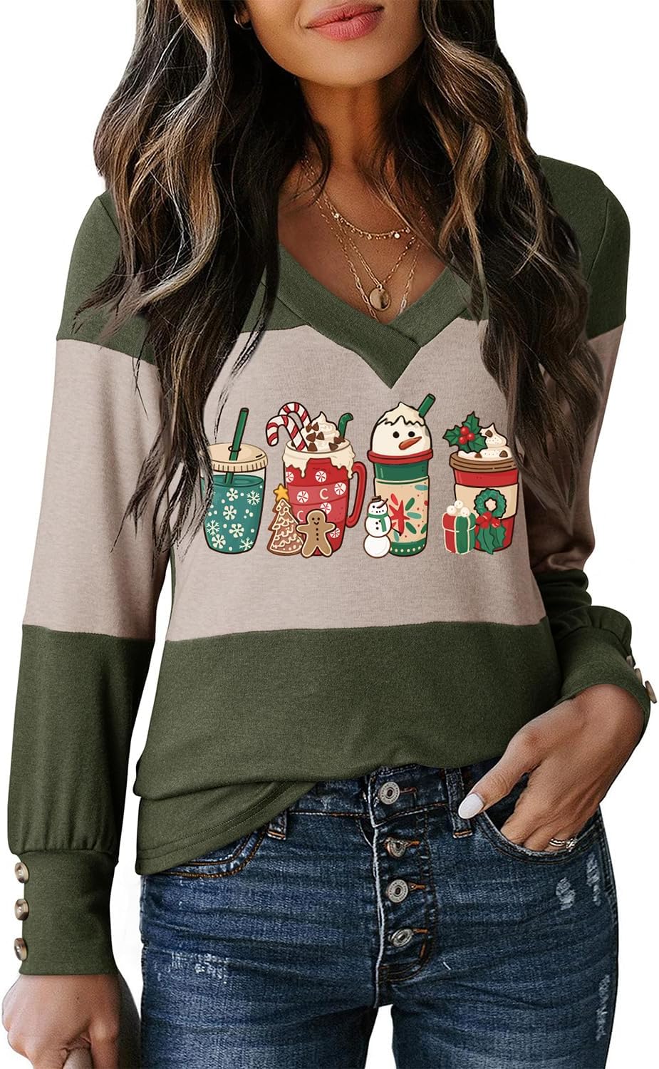 Dokotoo Long Sleeve Shirts for Women Fall Outfits