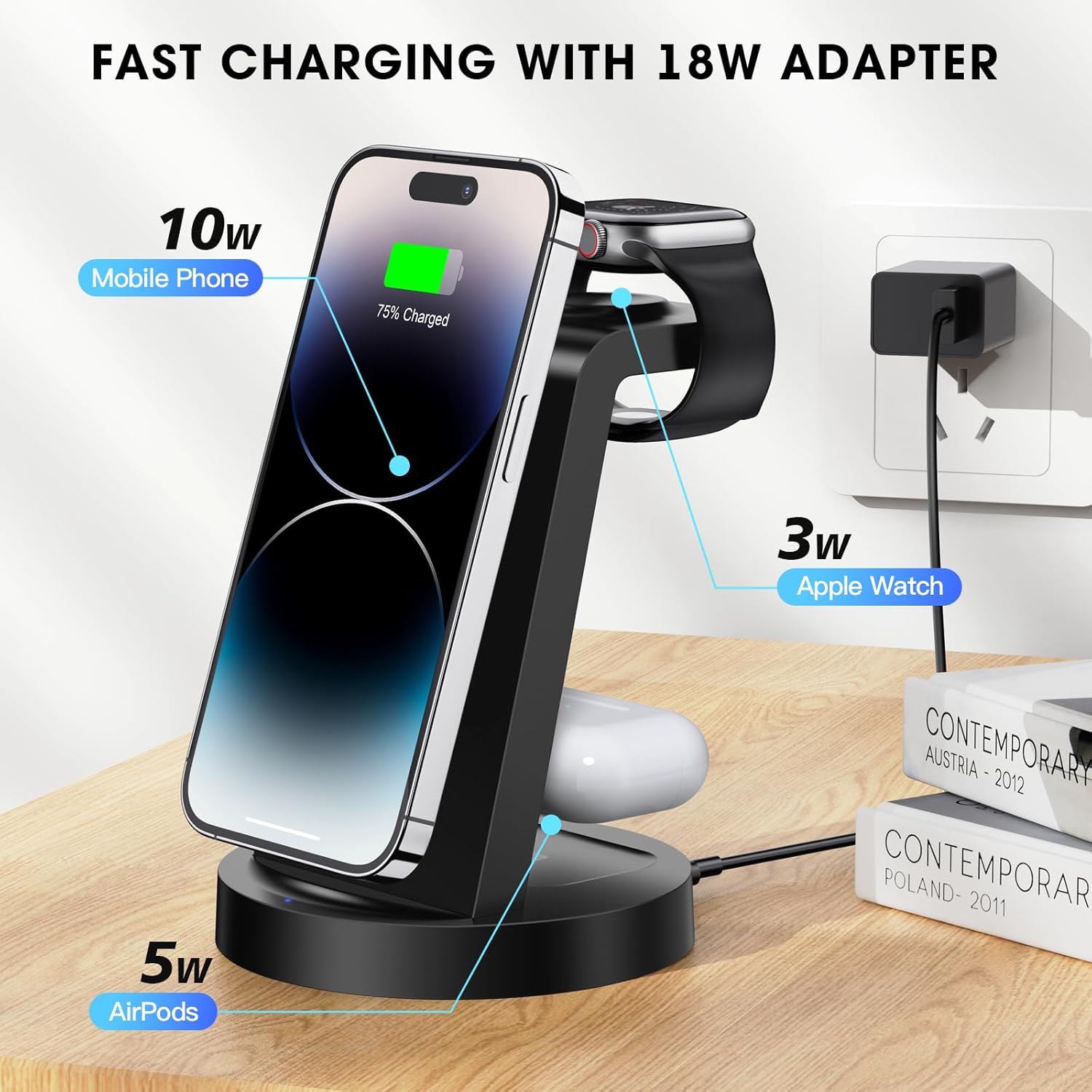 3-in-1 Wireless Charging Station for iPhone