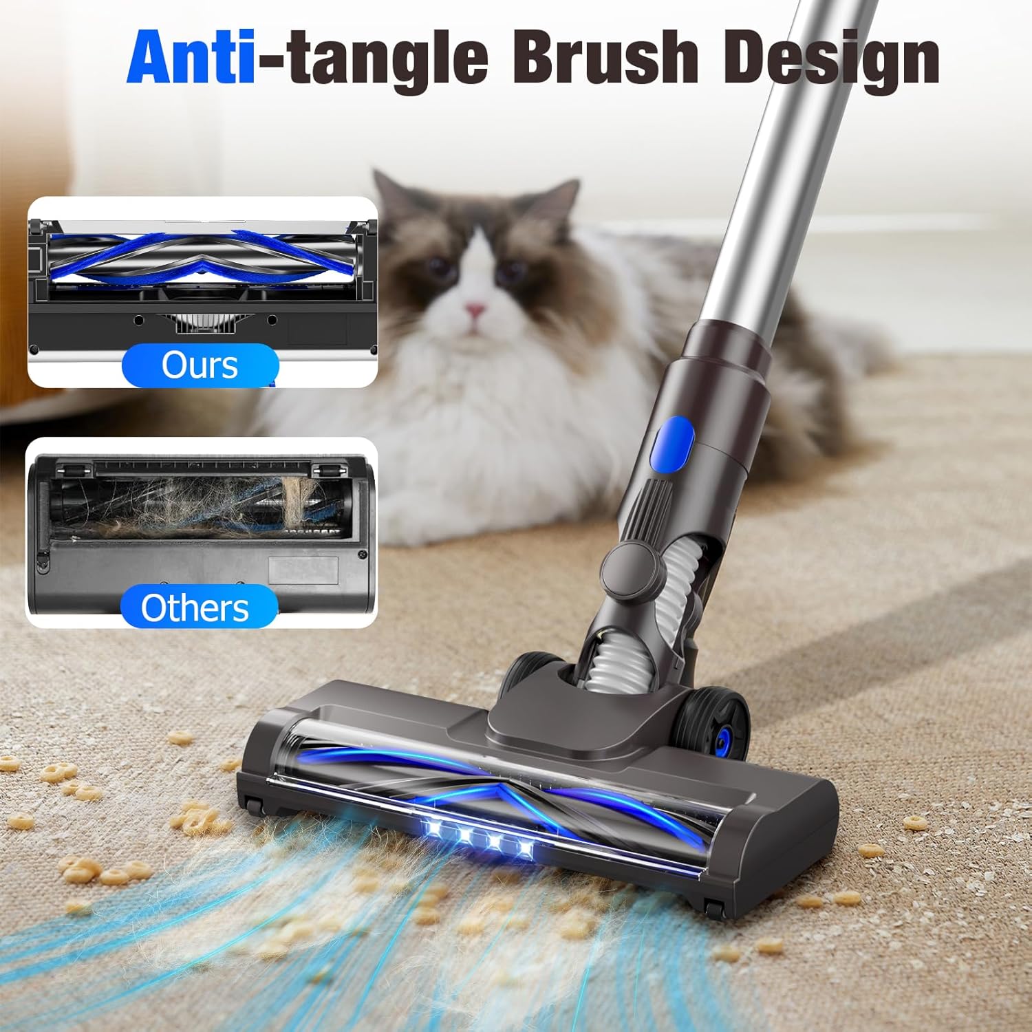 Cordless Vacuum Cleaner 8-in-1 Stick Lightweight
