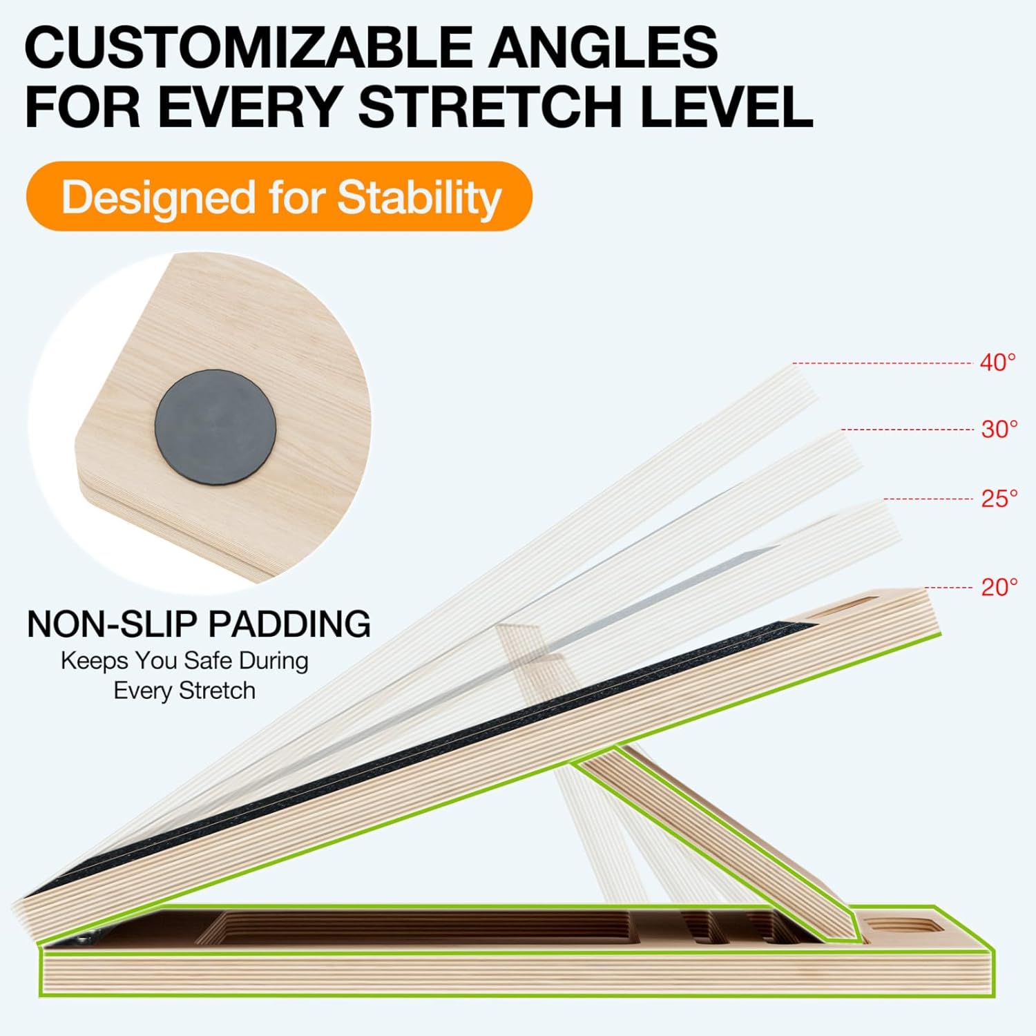 TEMI Slant Board for Calf-Stretching  for Squats