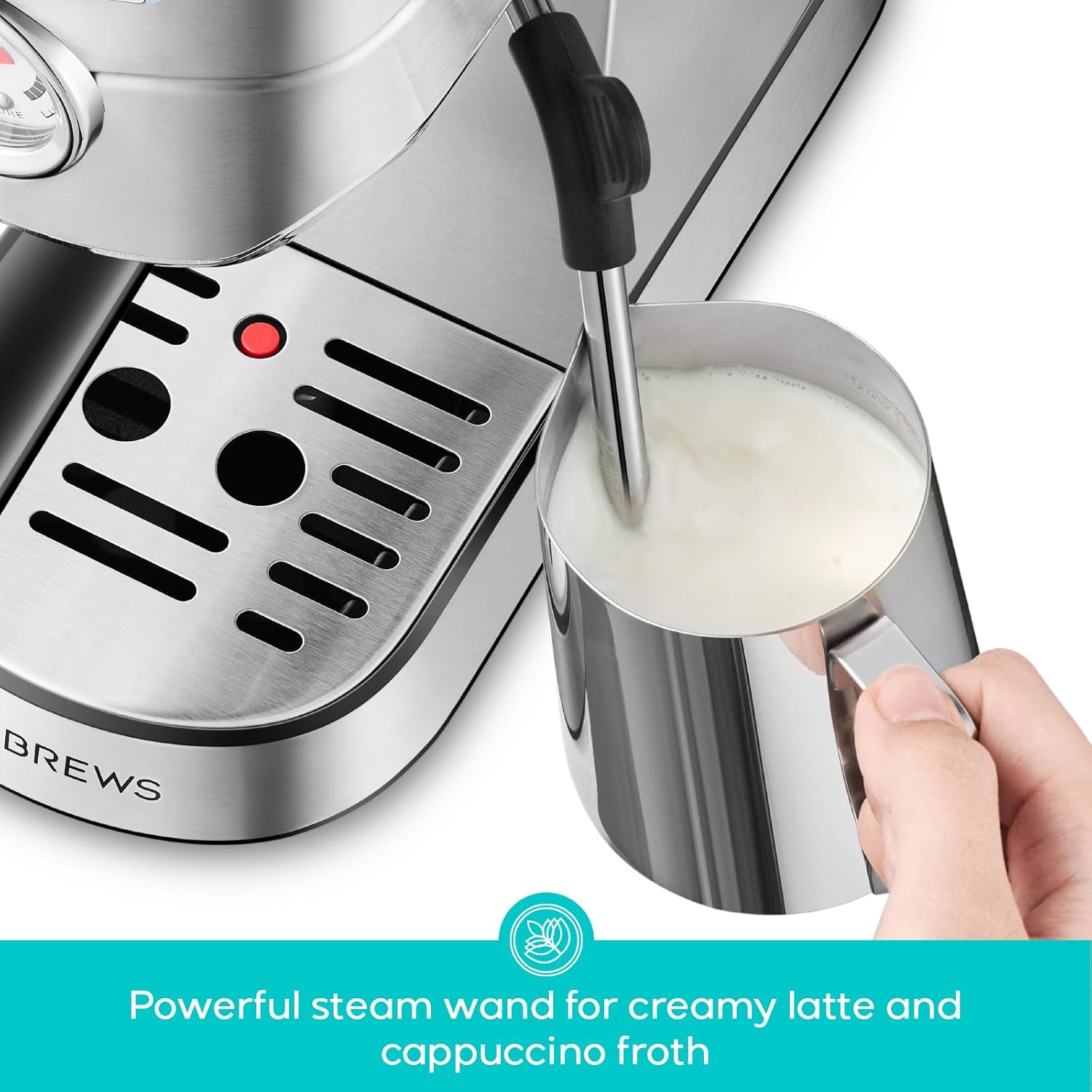 CASABREWS Espresso Machine 20-Bar with Milk Frother