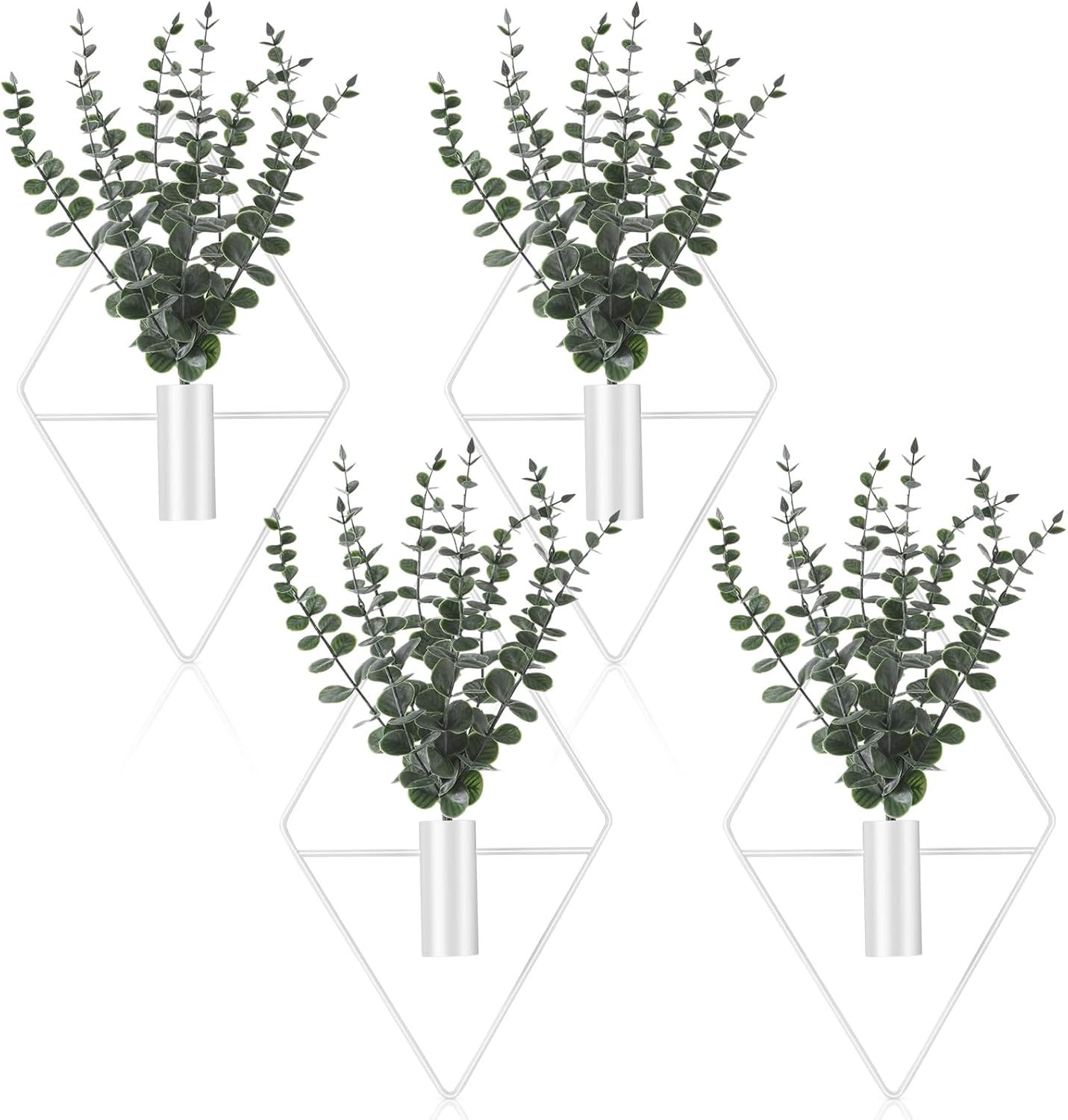 Jexine Hanging Planters with Artificial Eucalyptus