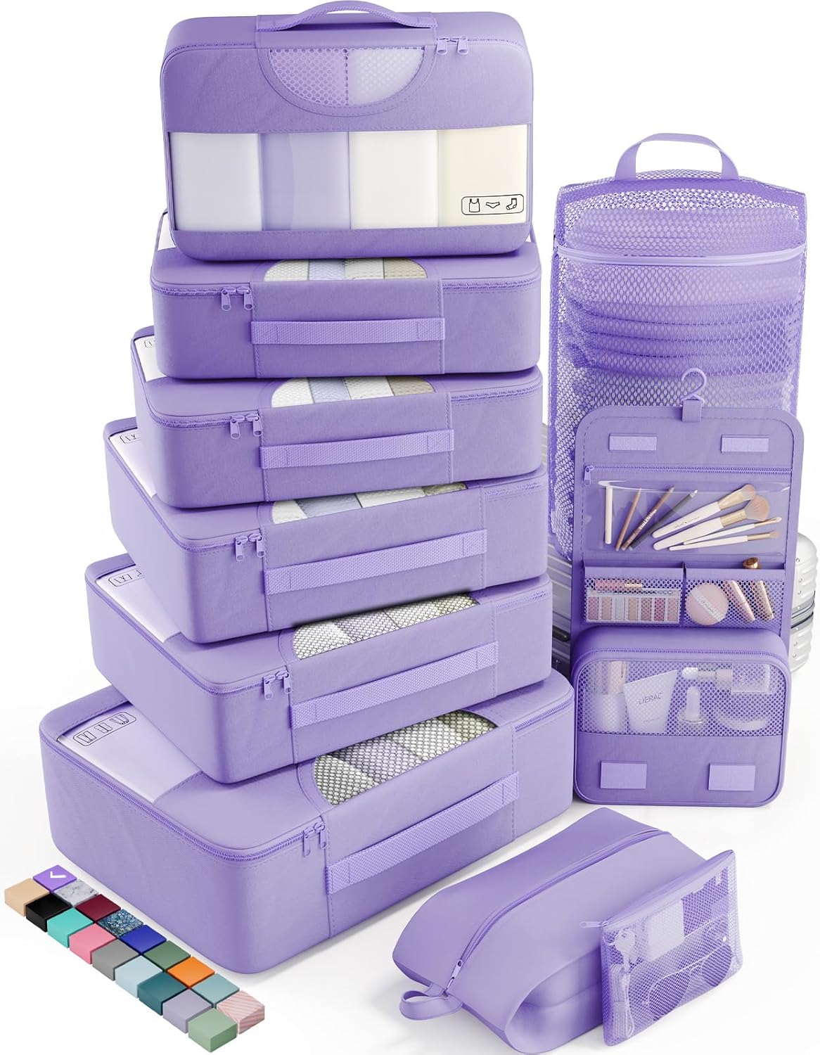 Veken Packing Cubes Set, Travel Luggage Organizers