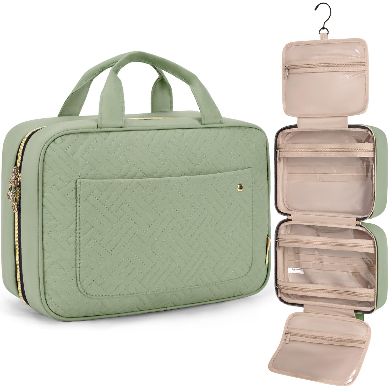 BAGSMART Hanging Toiletry Bag Travel Organizer