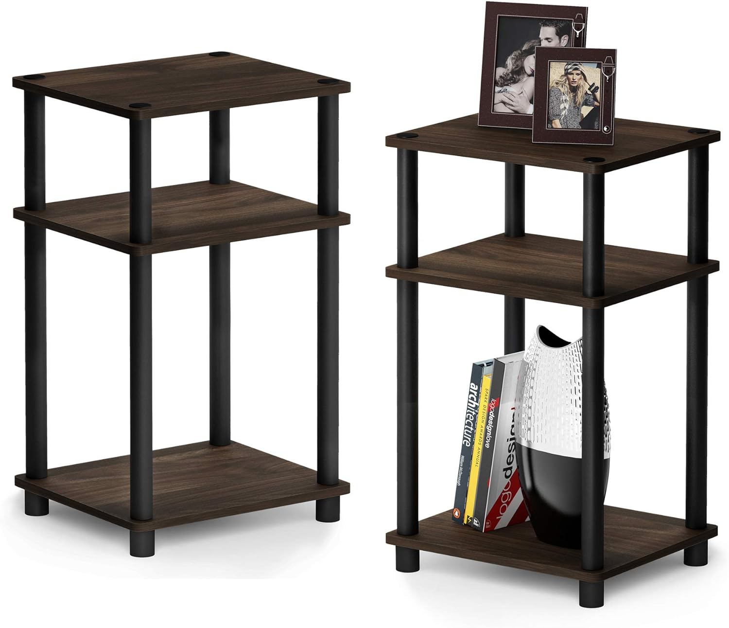 Furinno JUST Side Table Open Shelves Night Stand