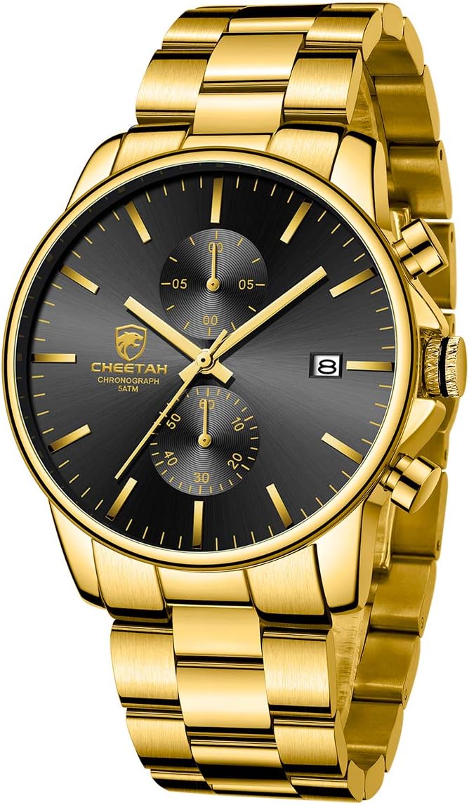 GOLDEN HOUR Fashion Business Mens Watches