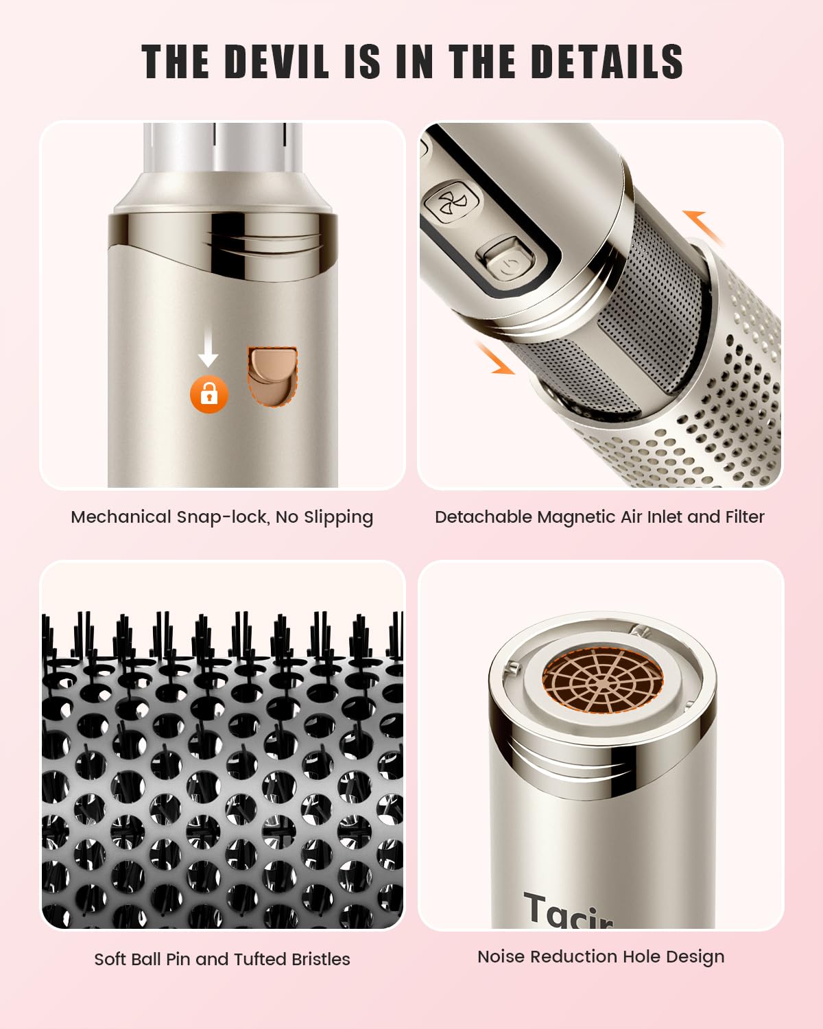 8-in-1 Professional Hot Air Styler&Hair Dryer Brush