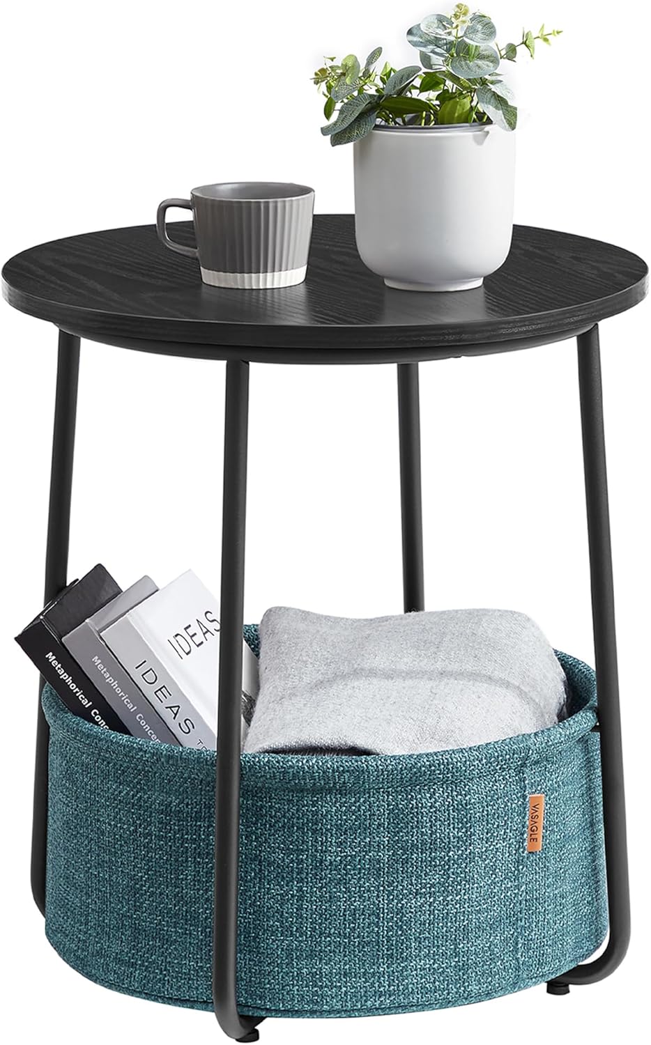 VASAGLE LILEA Collection Small Round Side End Table