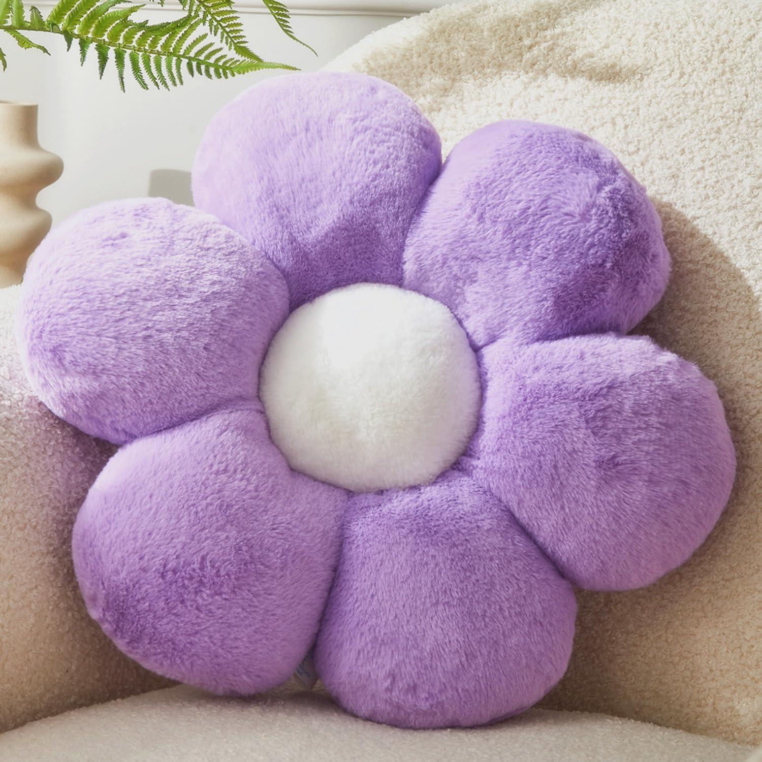 Pink Flower Pillow Flower Shaped