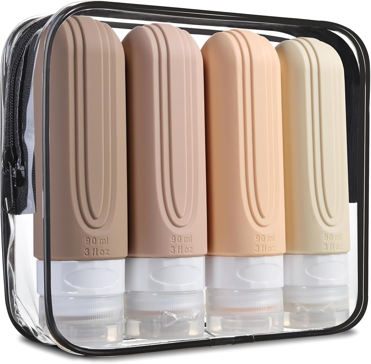 TSA Approved 3oz Leak-Proof Travel Bottles