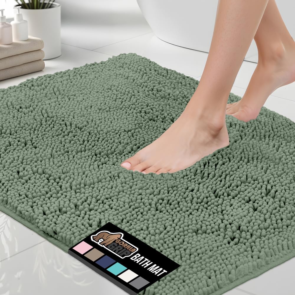 GORILLA GRIP Chenille Bath Rug