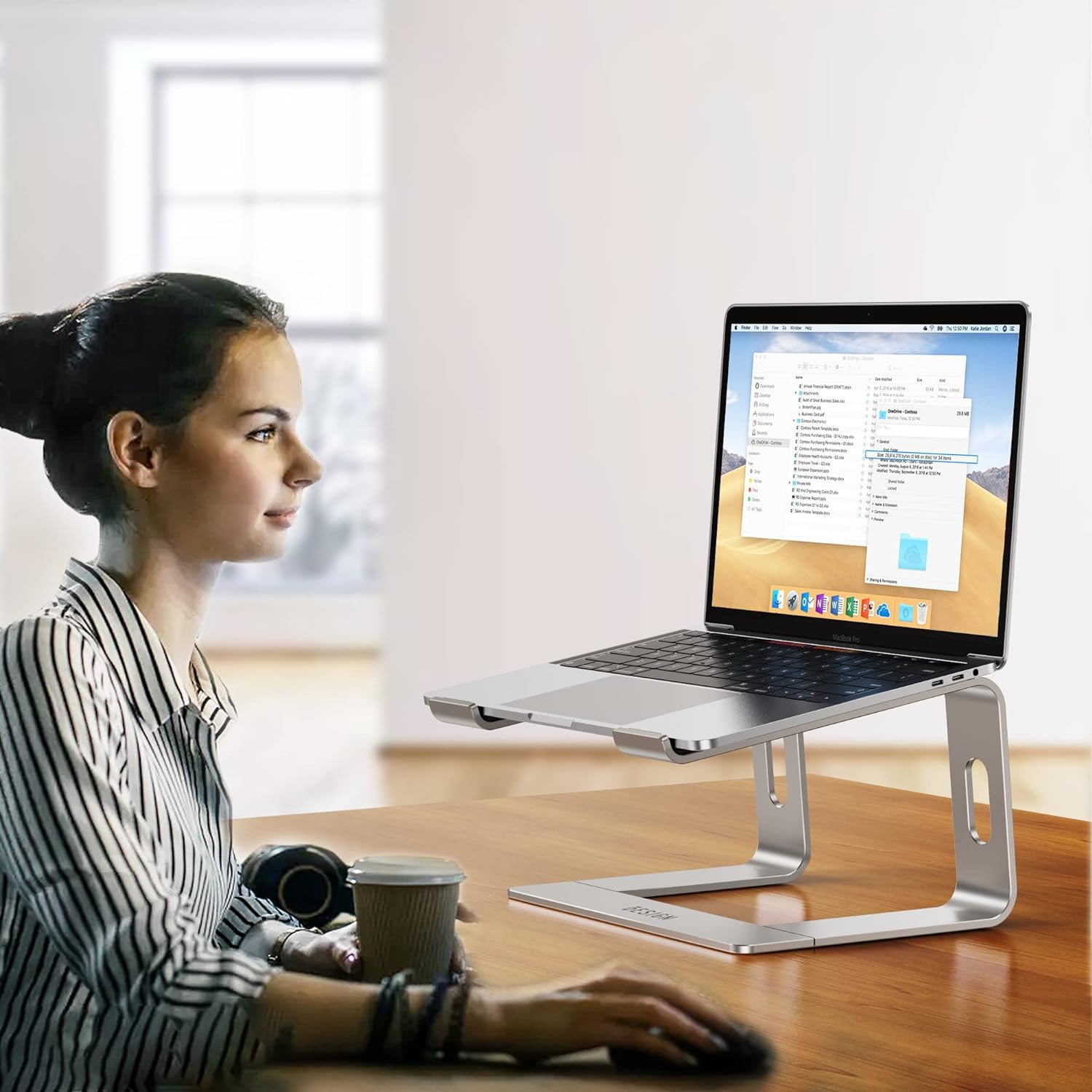 BESIGN LS03 Aluminum Laptop Stand Ergonomic for 10-15.6"