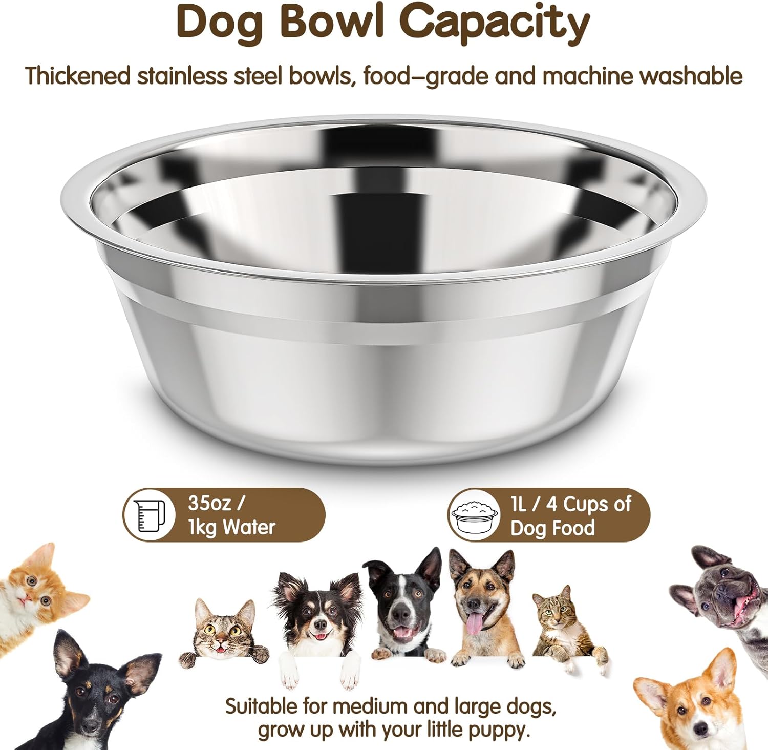 XIAZ Elevated Dog Bowl Stand Dog Food & Water Dish