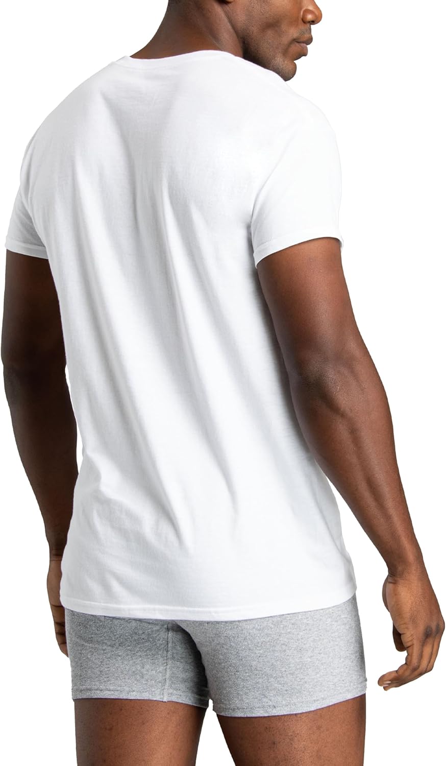 Men’s Crew Neck Undershirts Wicking T-Shirts