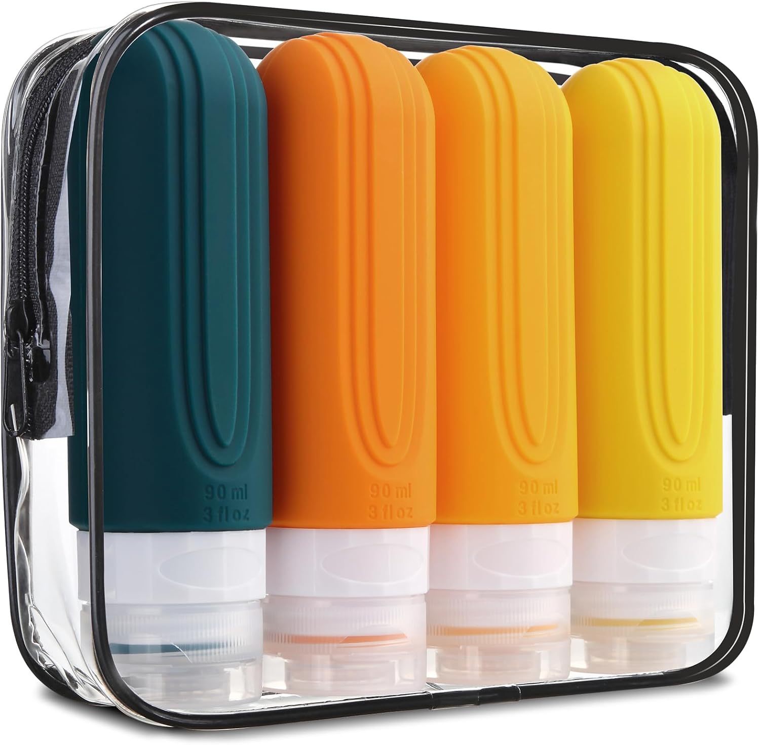 TSA Approved 3oz Leak-Proof Travel Bottles