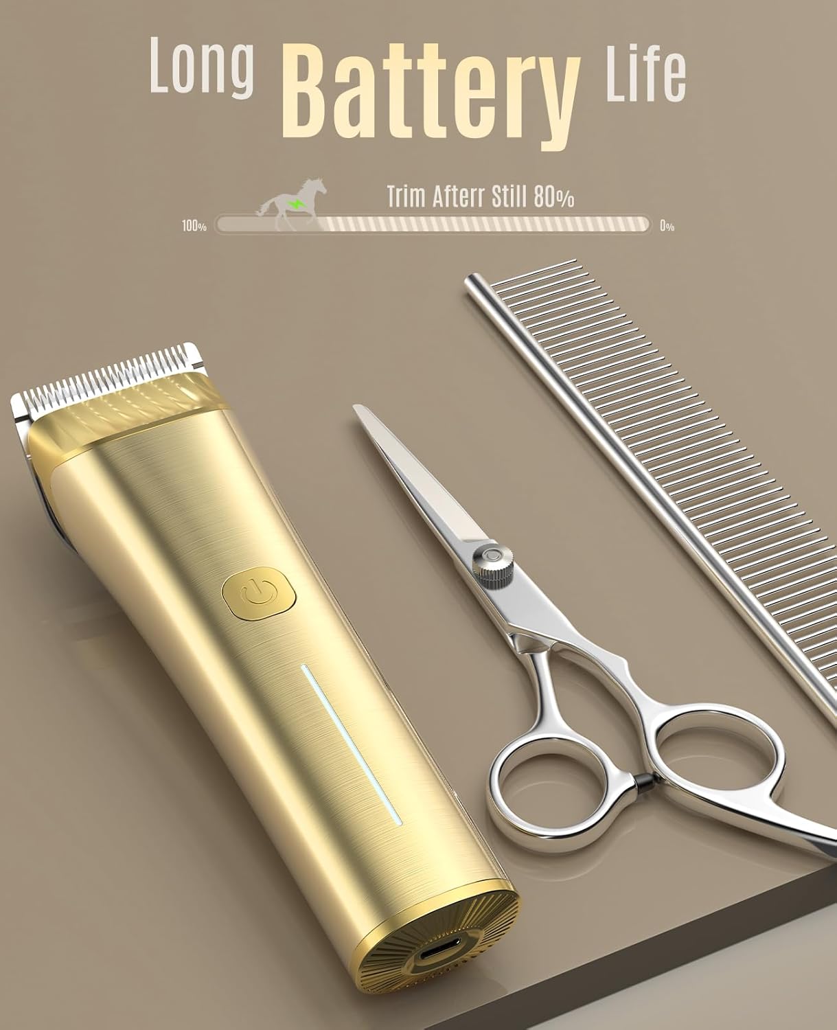 oneisall Cordless Horse Clippers Trimmer Shaver Kit