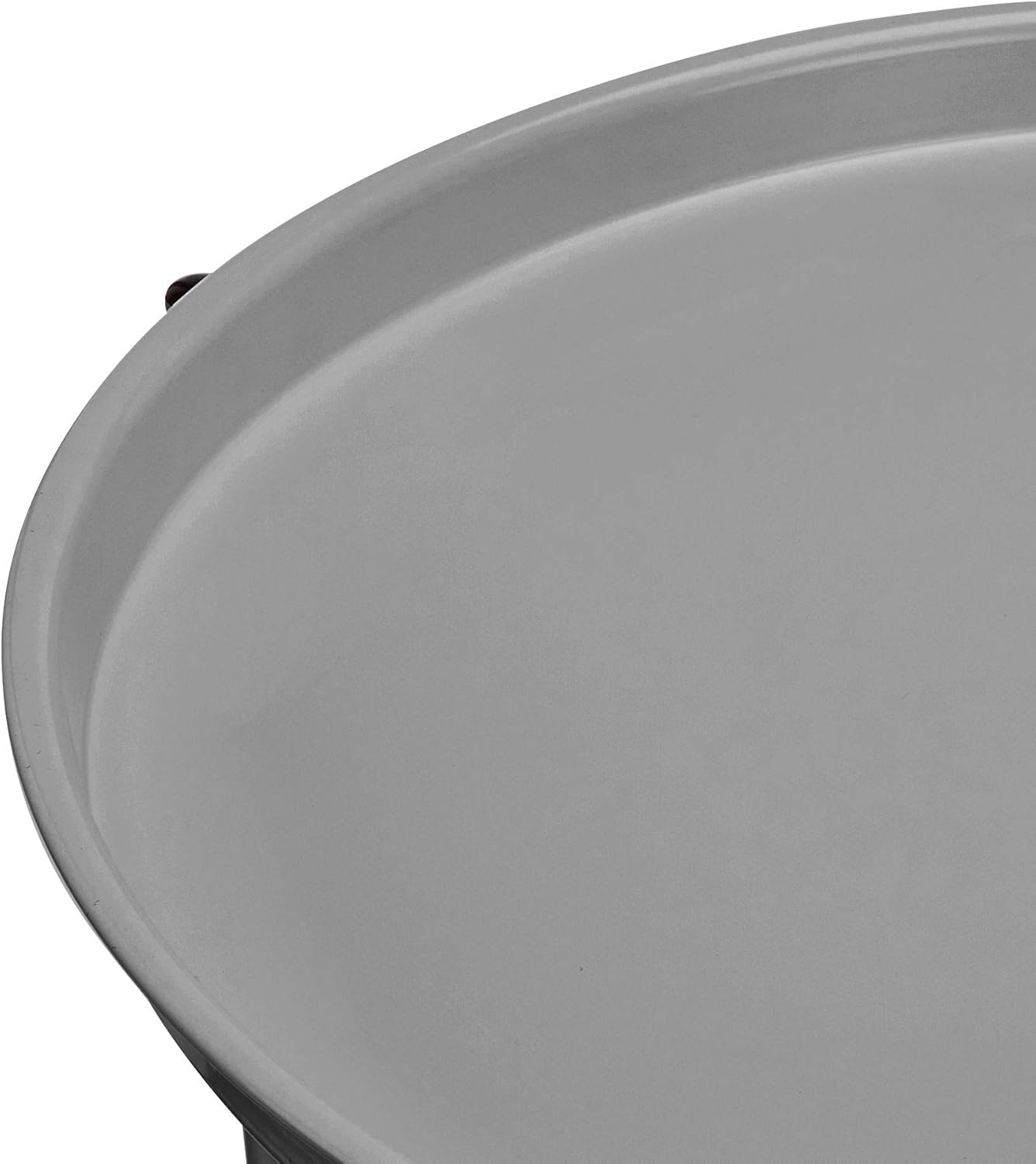 Round Storage End Table with Cloth Basket