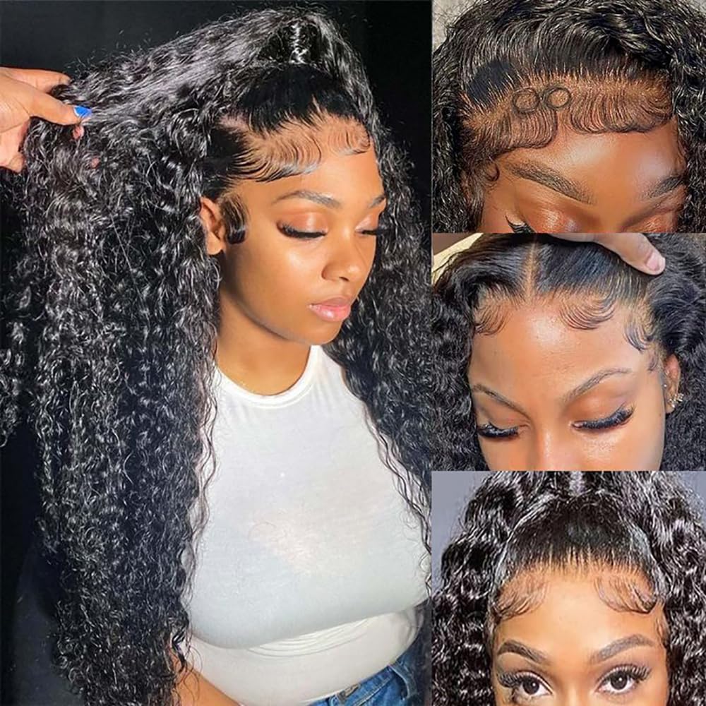 JTMMP 26" Deep Wave Lace Front Wig
