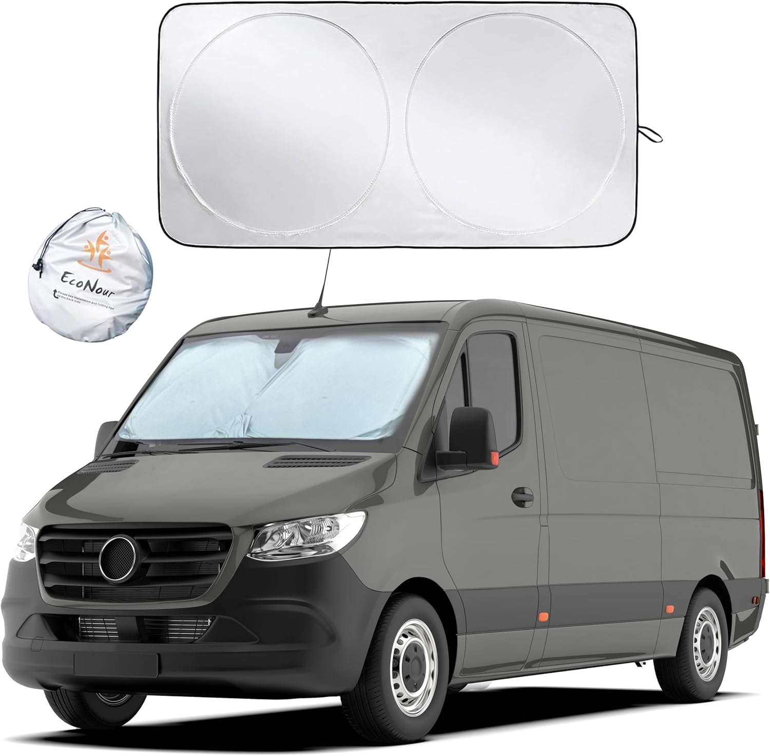 EcoNour Car Windshield Sun Shade for Cars SUVs Trucks