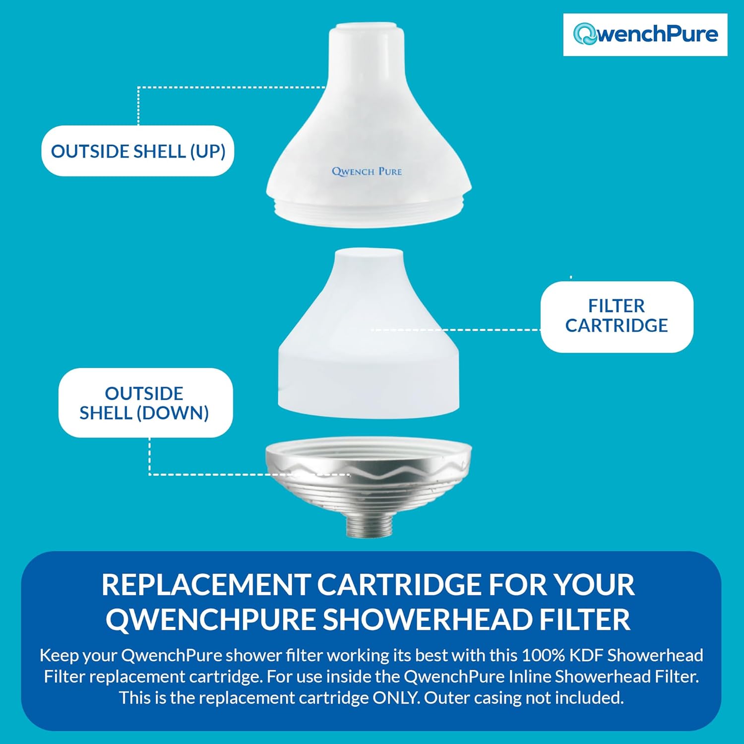 Showerhead Filter Removes Chlorine & Contaminants