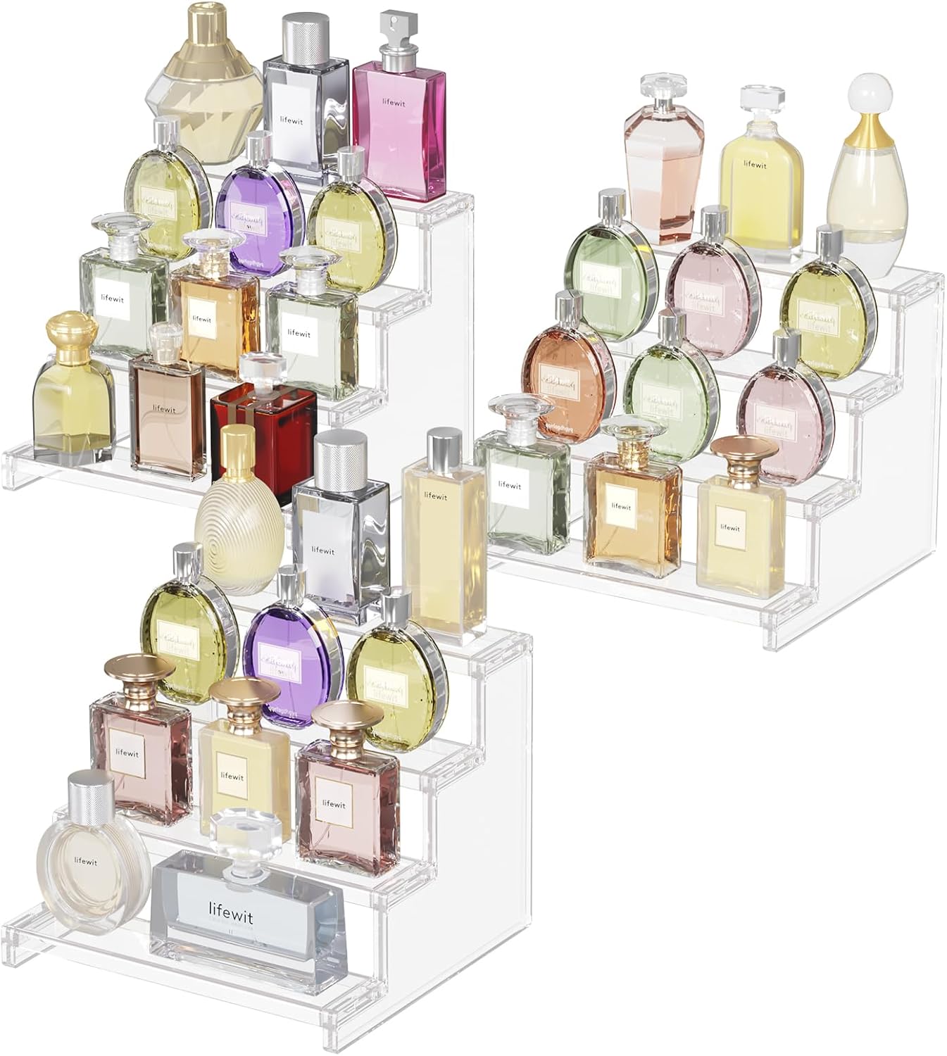 Lifewit 4 Tier Clear Display Riser Stand