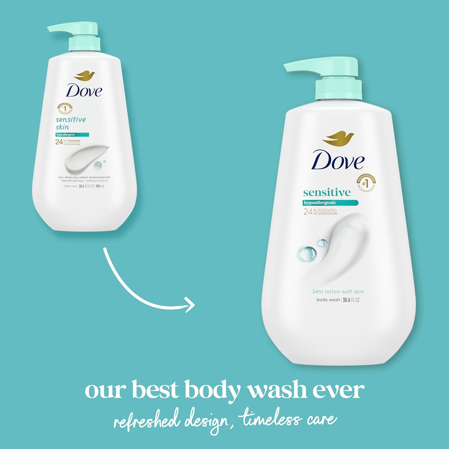 Dove Sensitive Skin Body Wash Cleanser