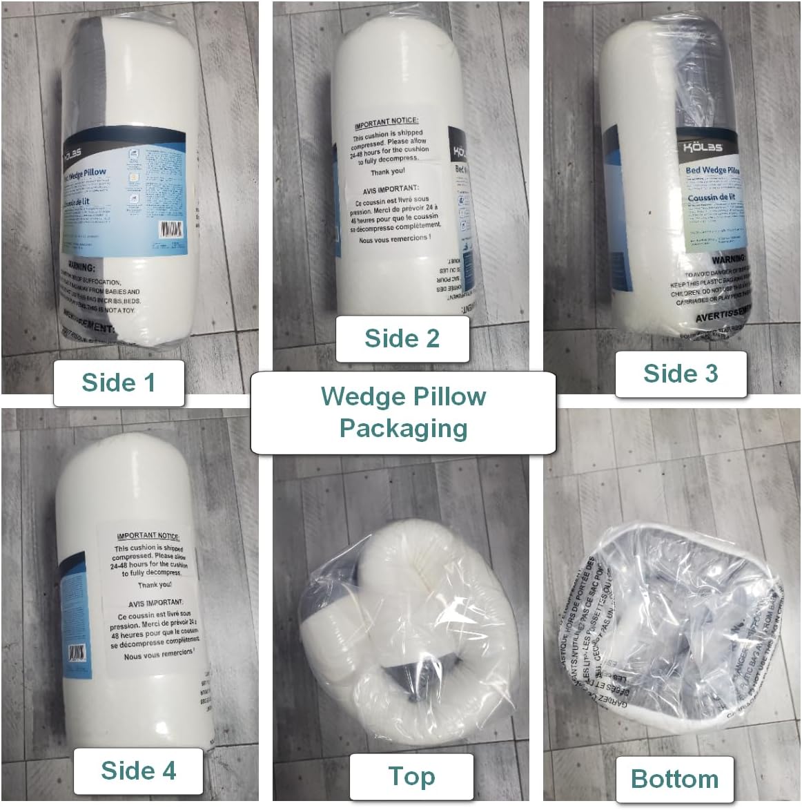 Kolbs Bed Wedge Pillow Chic Jacquard Cover