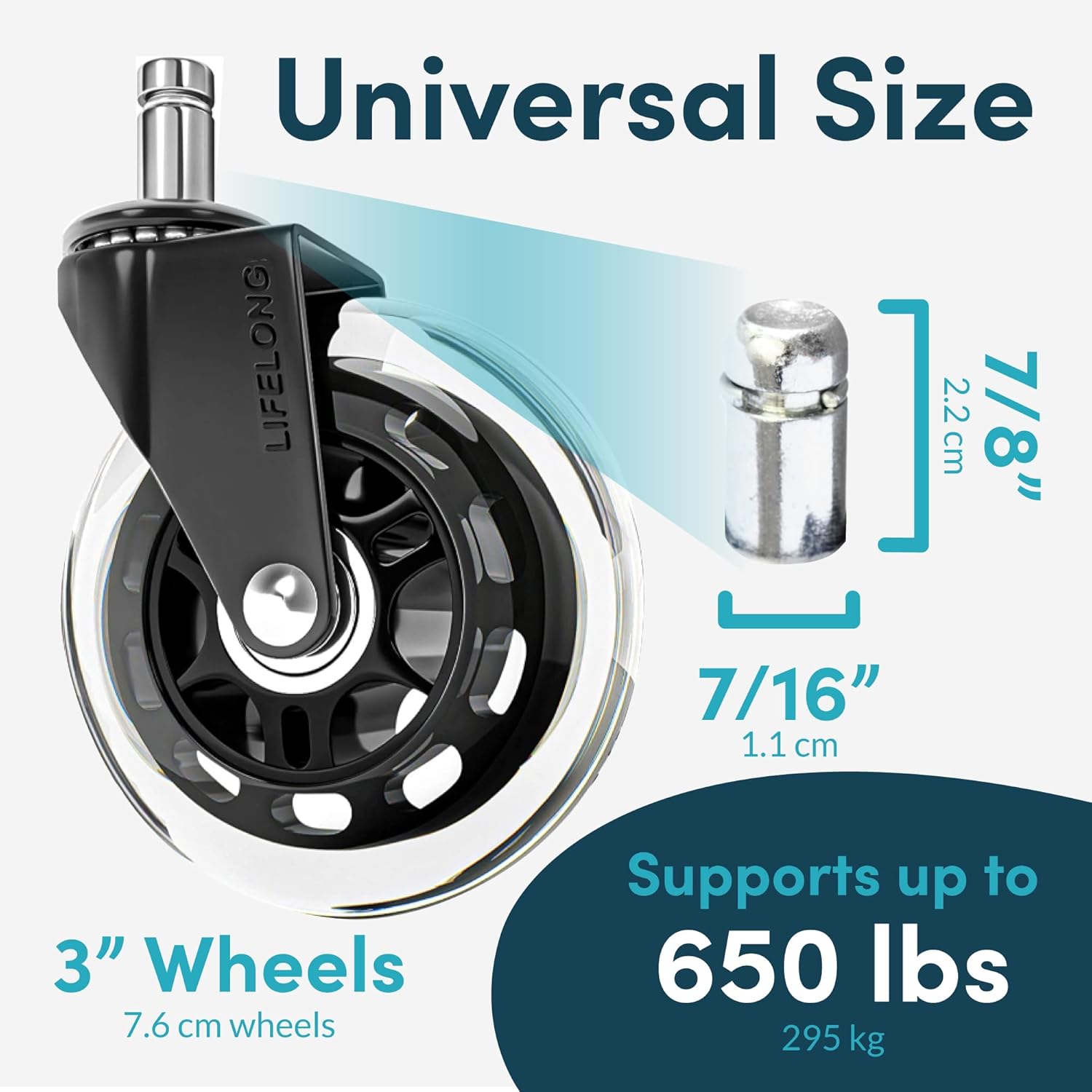 Lifelong Original Office Chair Wheels