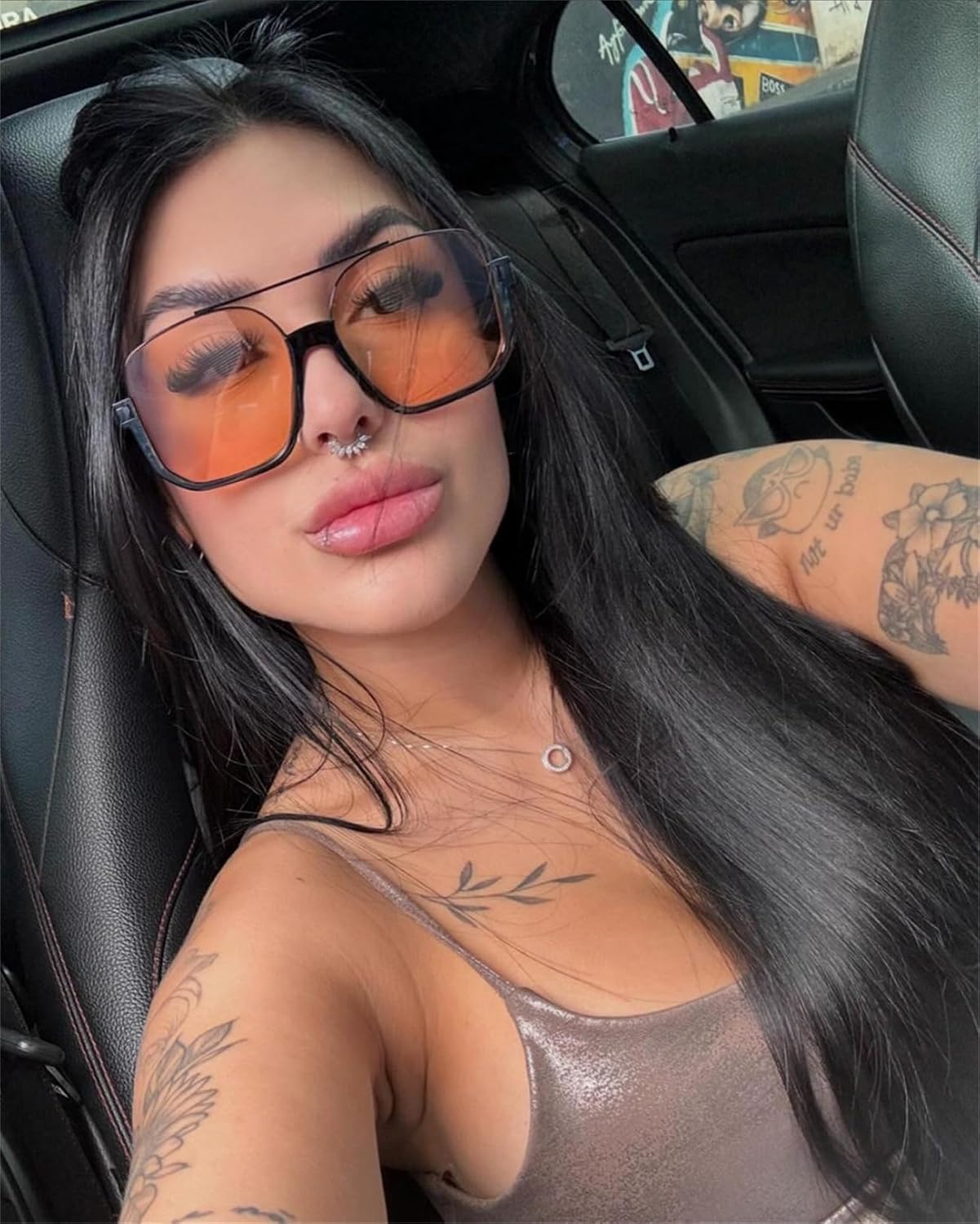 Retro Oversized Aviator Sunglasses for Women