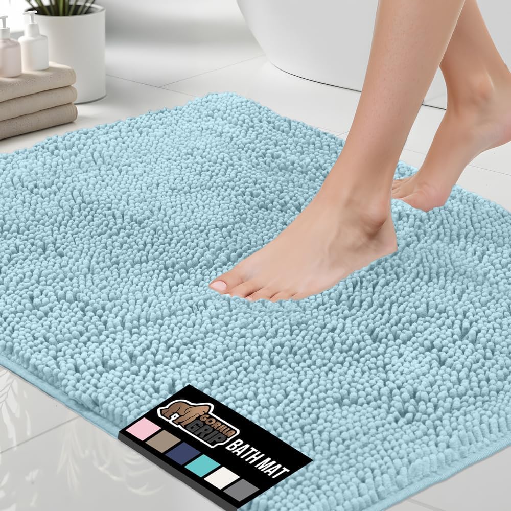 GORILLA GRIP Chenille Bath Rug