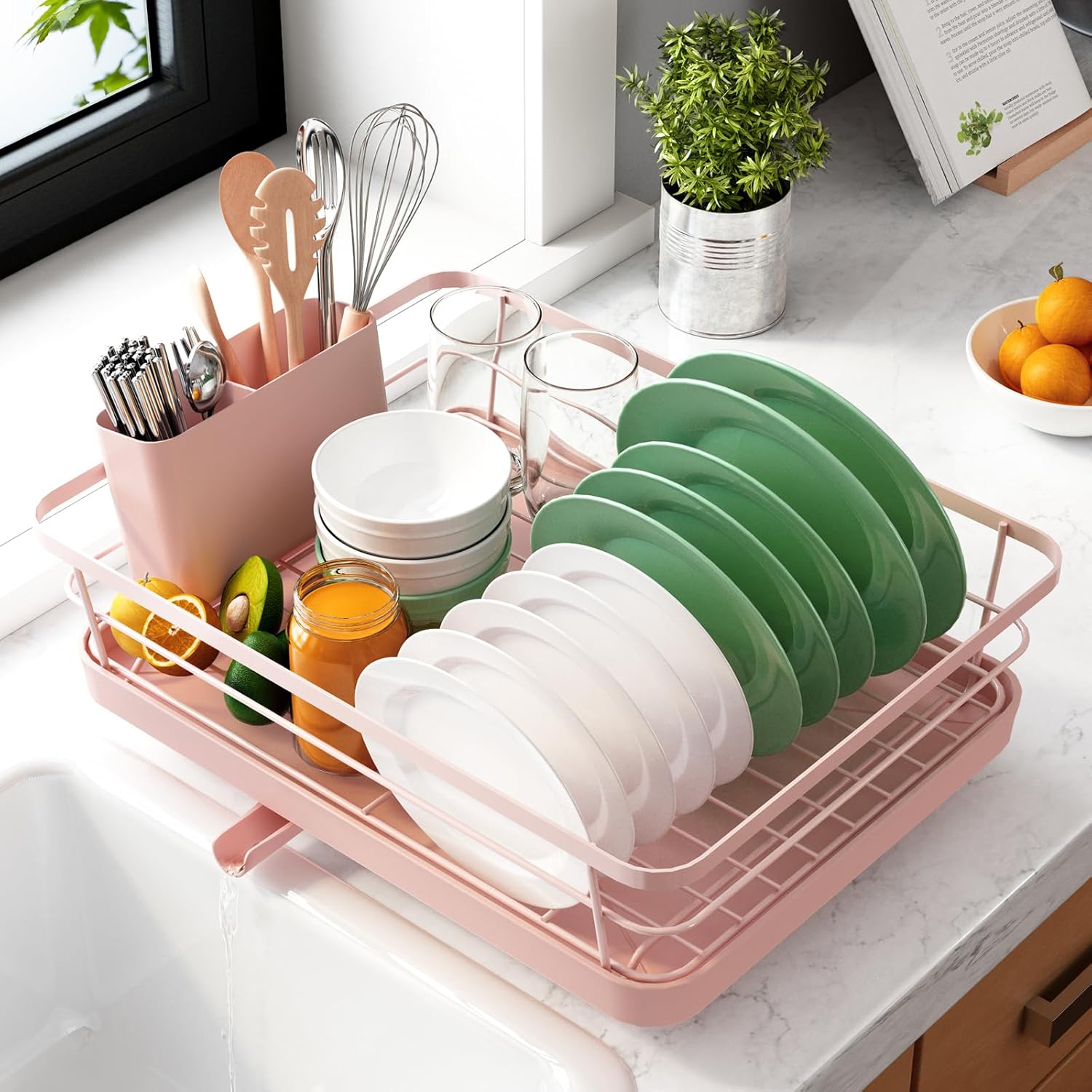 Kitsure Dish Drying Rack for Kitchen Counter
