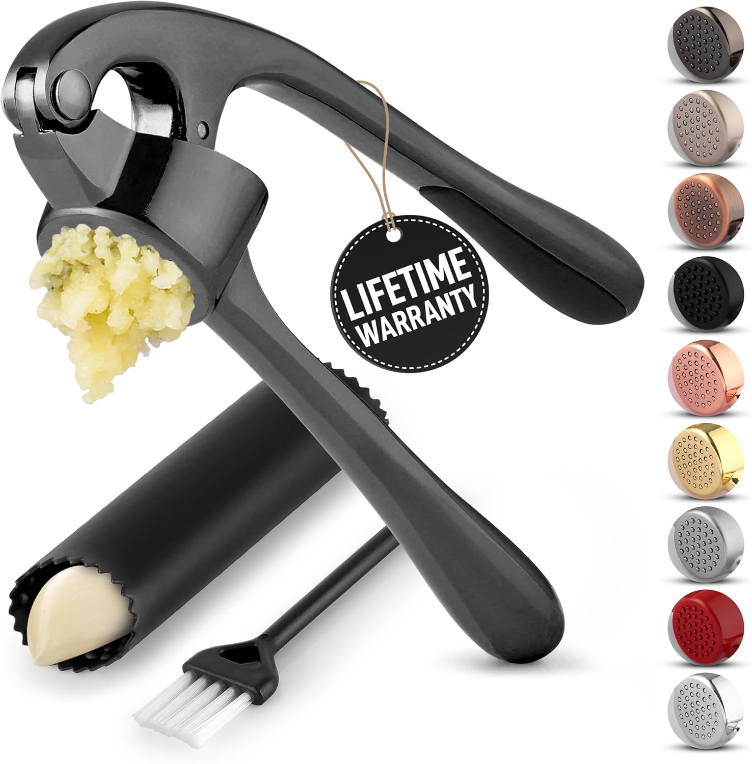 Zulay Kitchen Premium Garlic Press Set