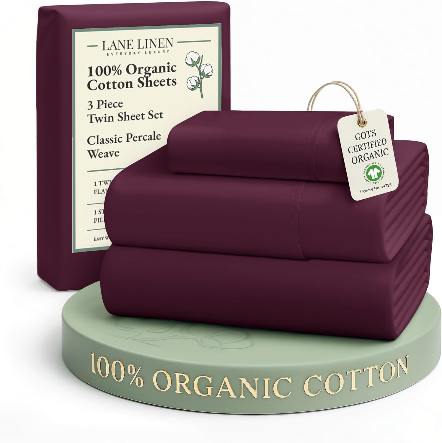 LANE LINEN Eco Friendly Cotton Queen Sheet Set